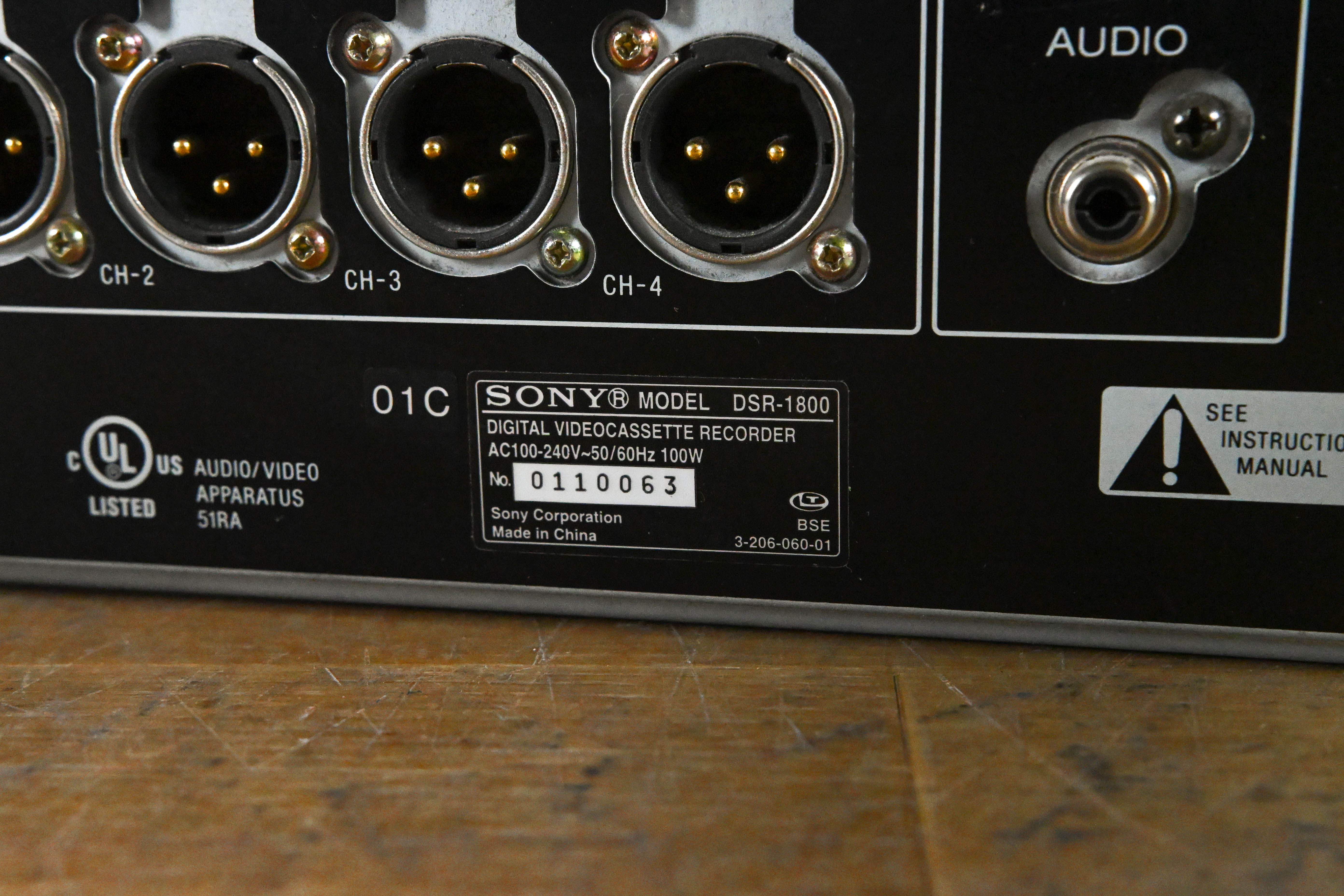 Sony DSR-1800 Digital Videocassette Recorder
