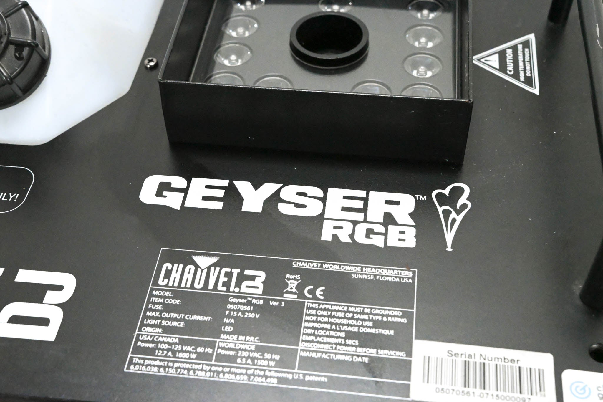 Chauvet Geyser RGB Ver 3 LED Lighting Effect and Fog Machine