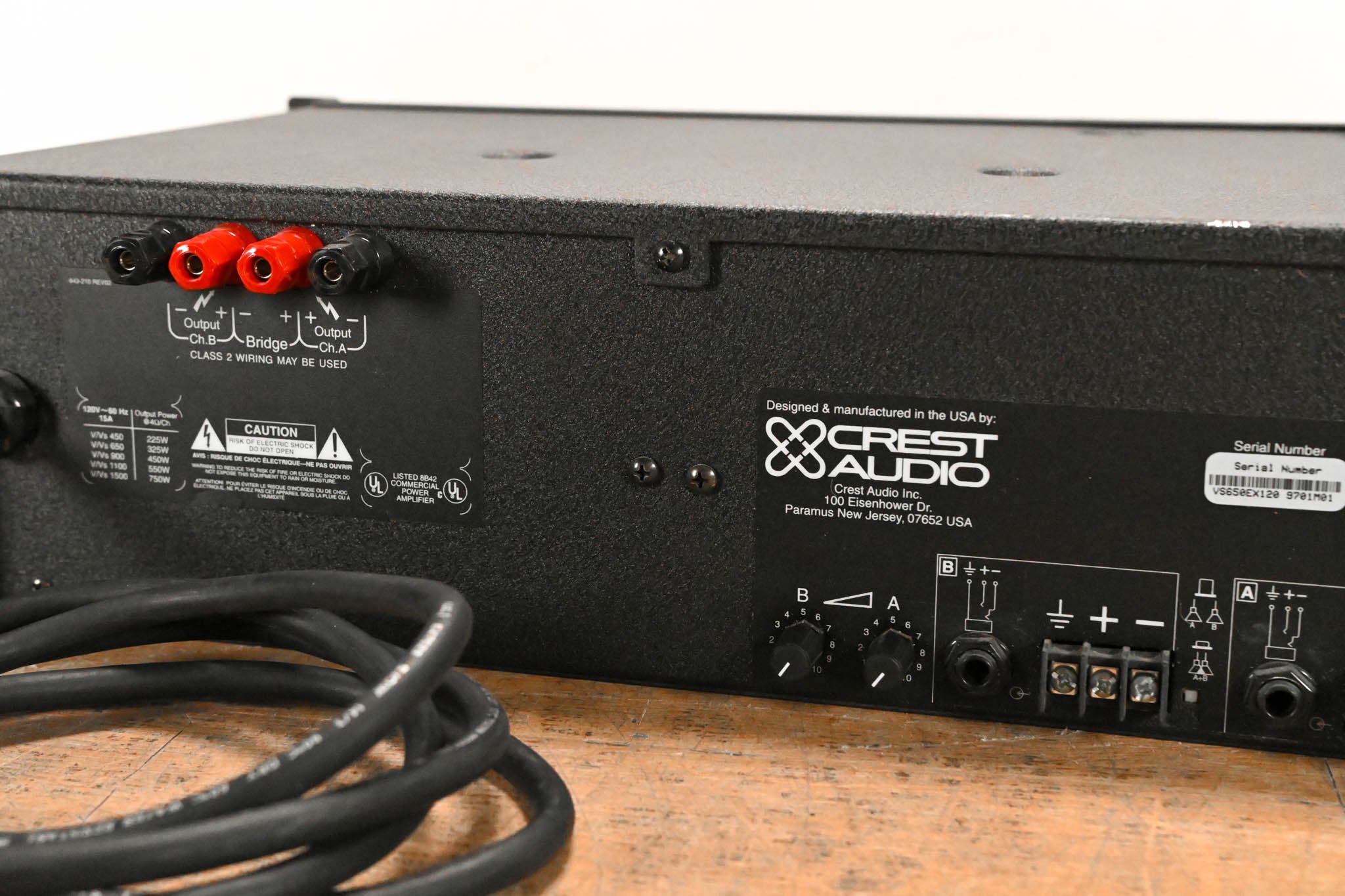 Crest Audio VS650 2-Channel Power Amplifier