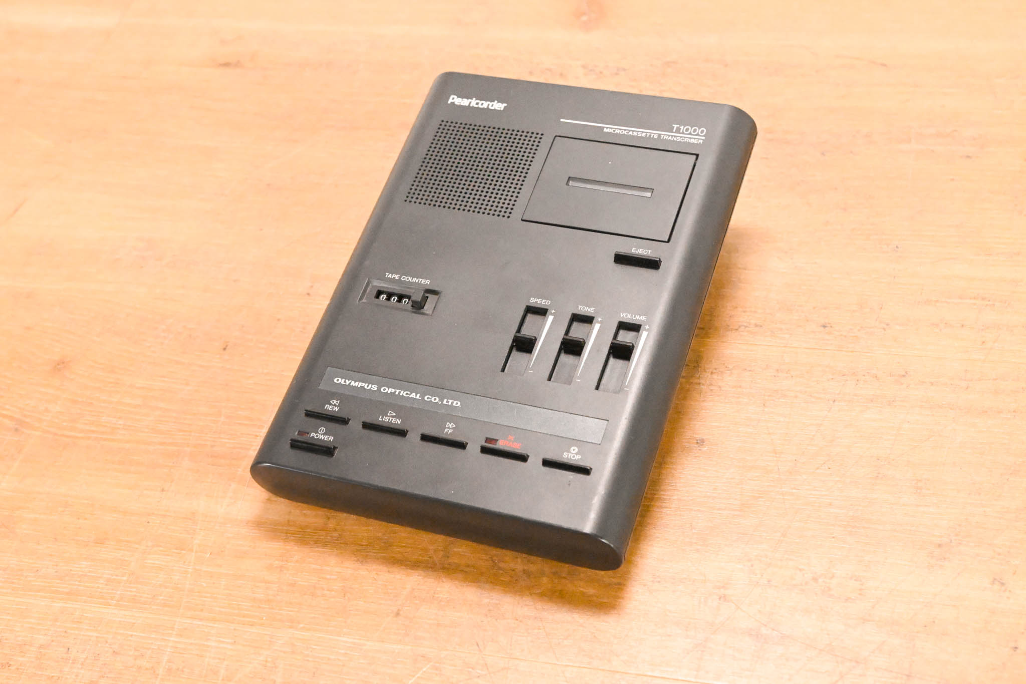 Pearlcorder T1000 Microcassette Transcriber (NO POWER SUPPLY)