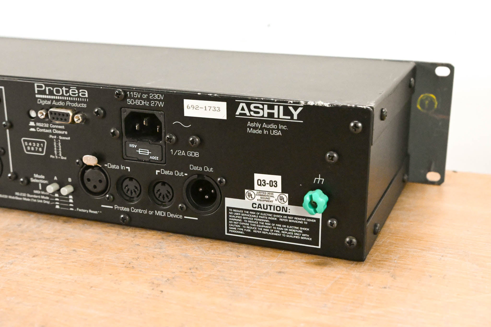 Ashly Protea System II 4.24GS 4-Channel Digital Graphic Equalizer Slave