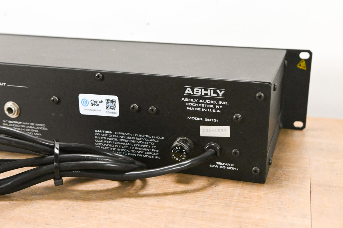 Ashly GQ131 One Third Octave 31-Band Graphic Equalizer