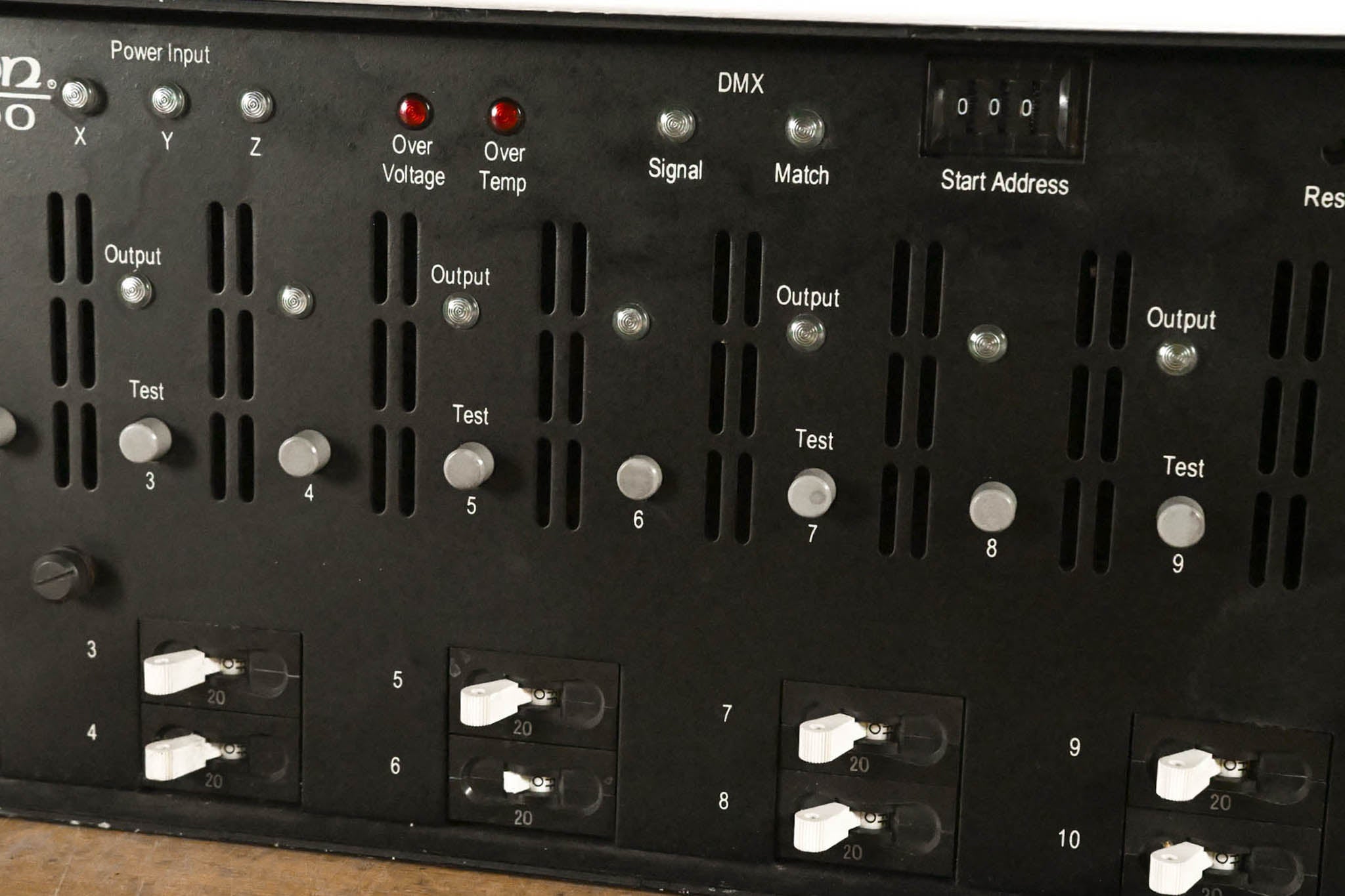 Leprecon MX-2400 24-Channel Lighting Dimmer Rack (NO POWER SUPPLY)
