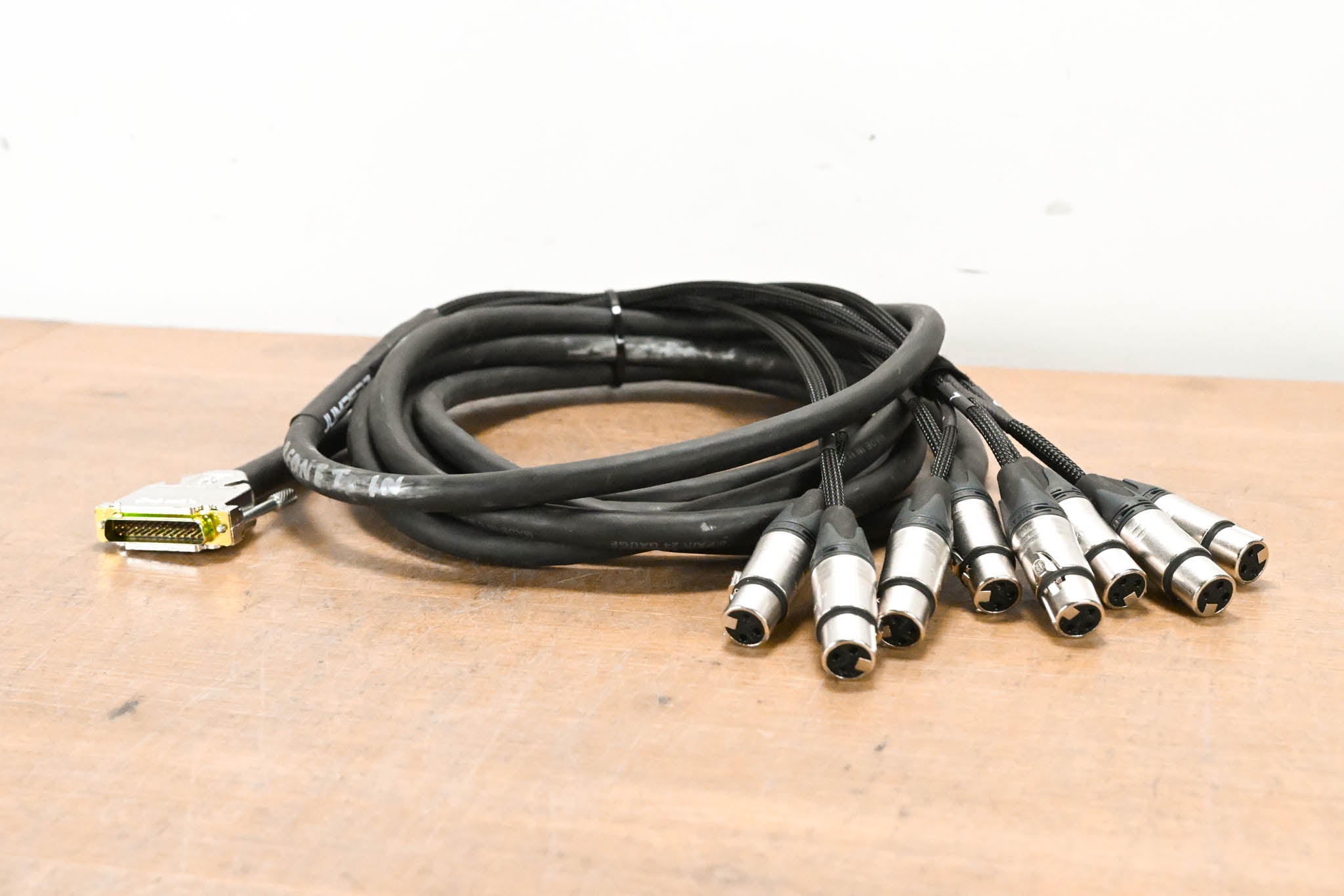 JUMPERZ ZipLine DB25 Male to XLRF 8-Channel Analog Audio Cable - 15'
