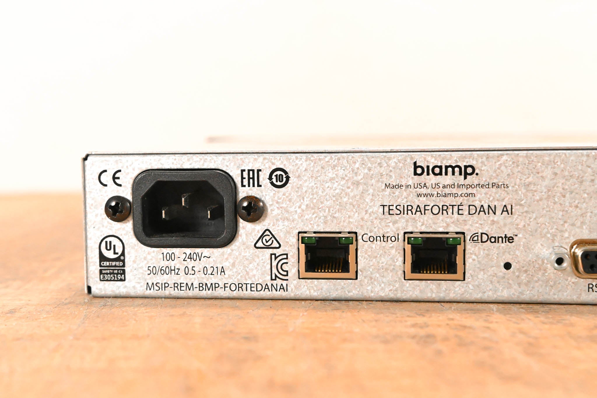 Biamp TesiraFORTÉ DAN AI Fixed I/O DSP