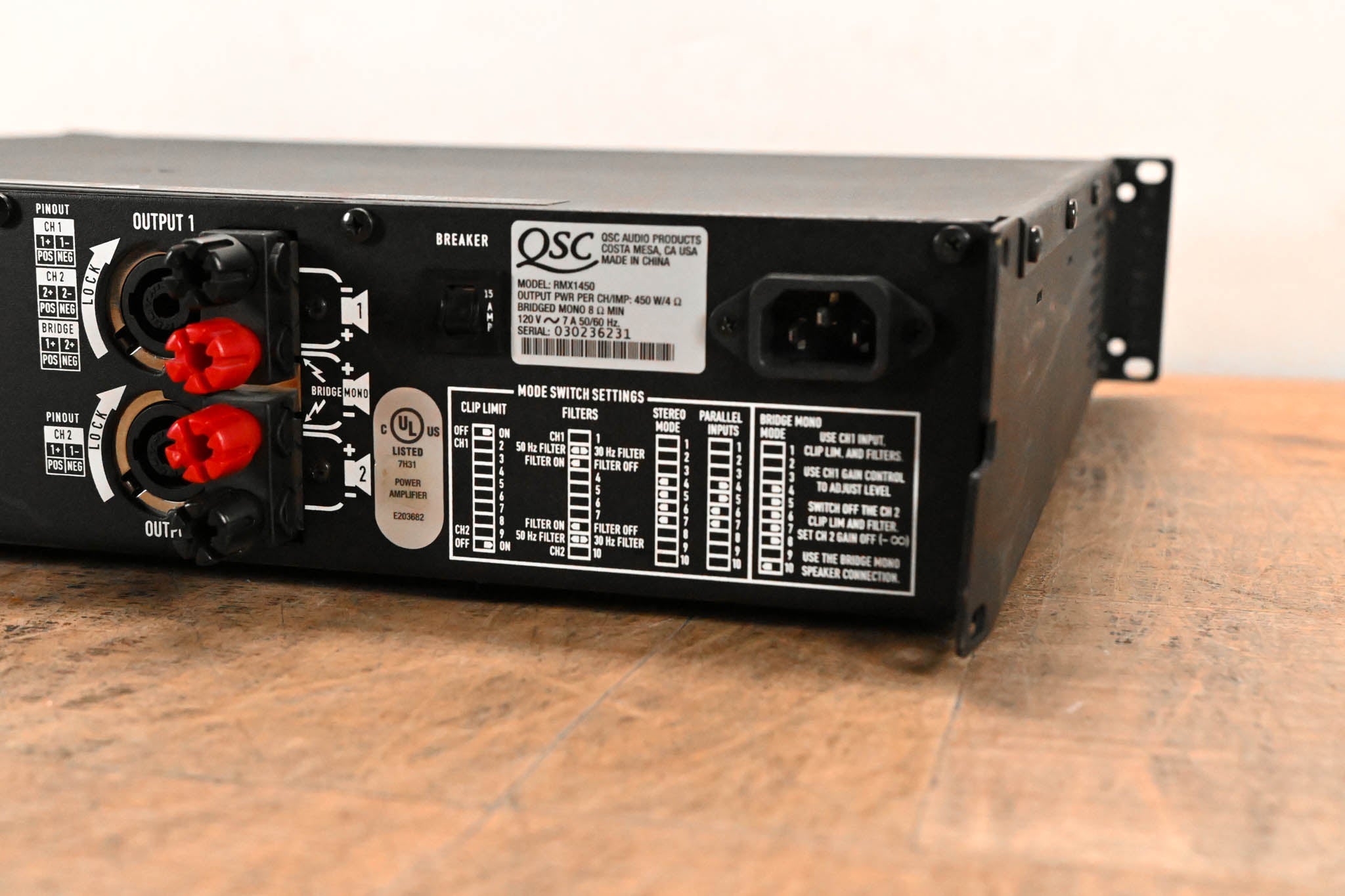 QSC RMX1450 2-Channel Power Amplifier