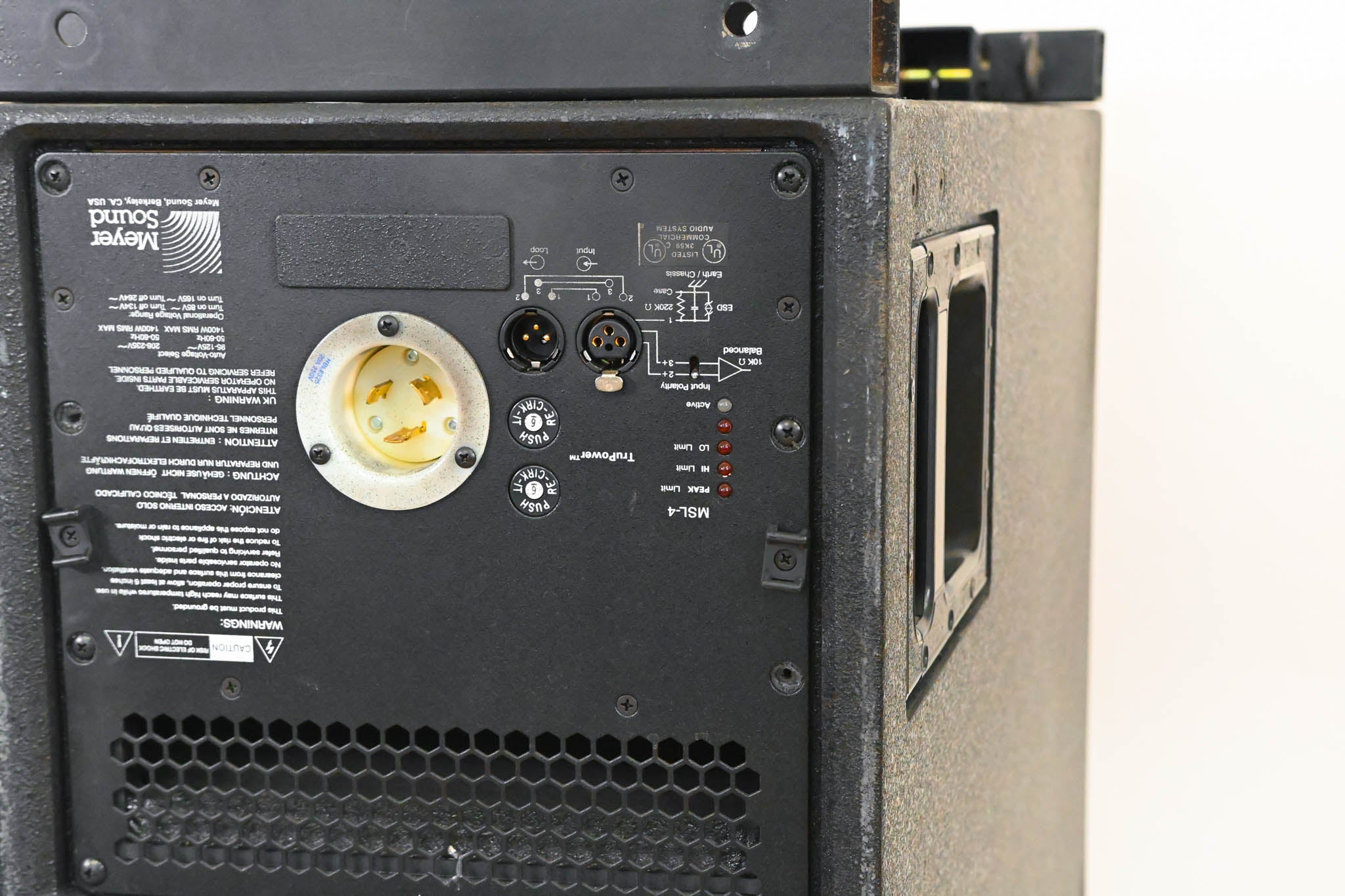Meyer Sound MSL-4 Self-Powered Reinforcement Loudspeaker