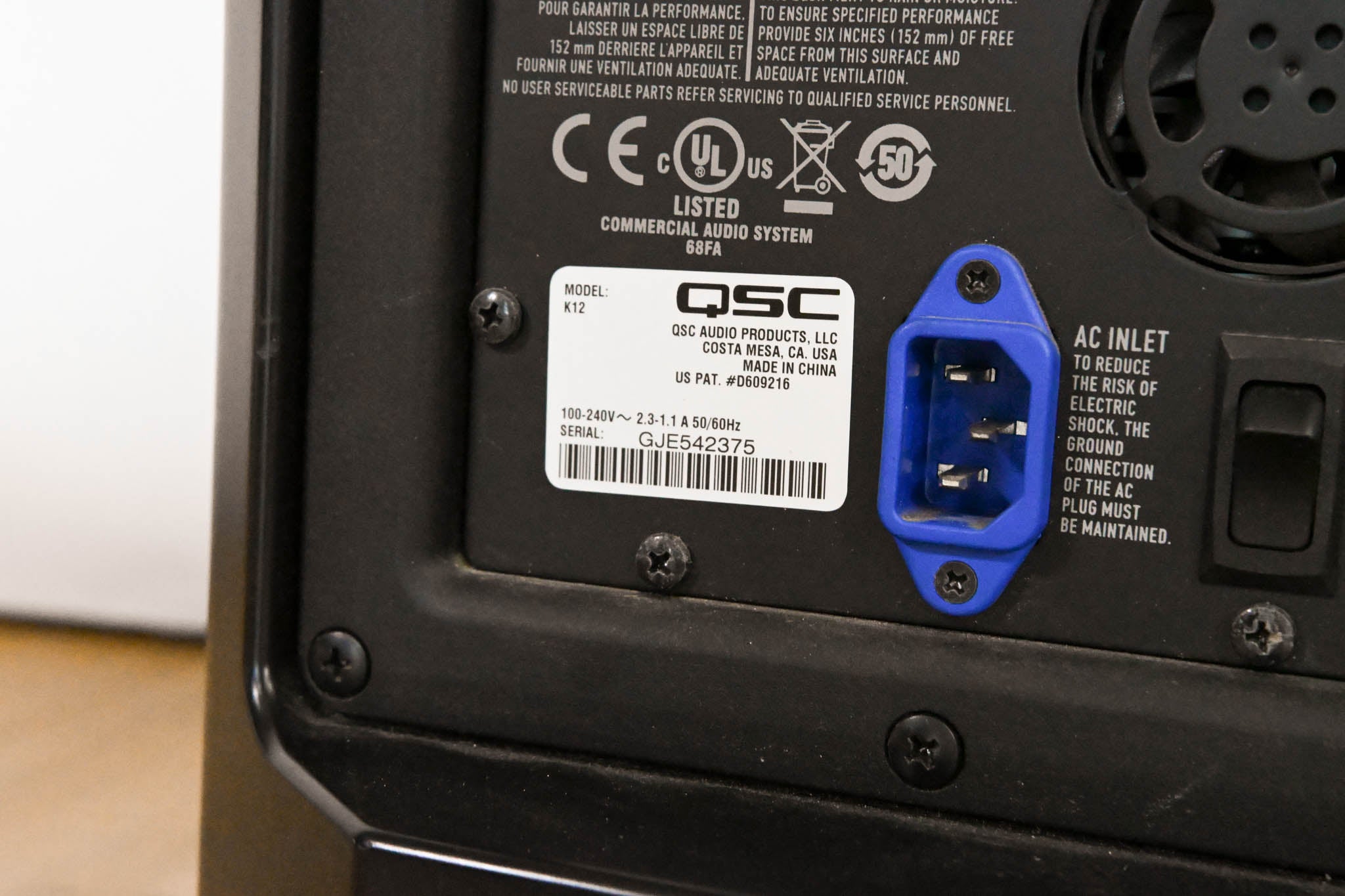QSC K12 12" 2-Way Powered Loudspeaker