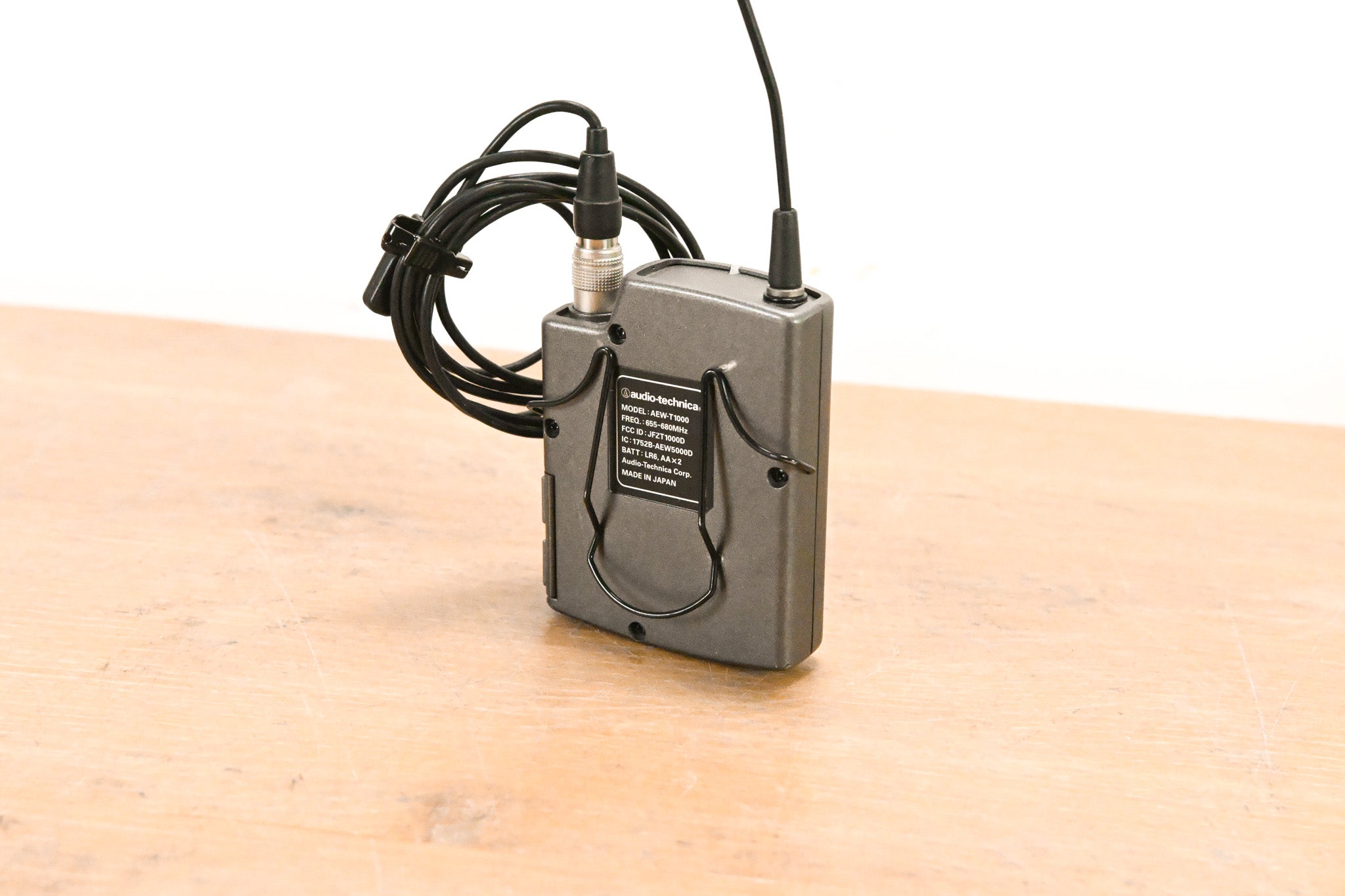 Audio-Technica AEW-T1000 Wireless Bodypack w/ Lavalier Mic - 655-680 MHz