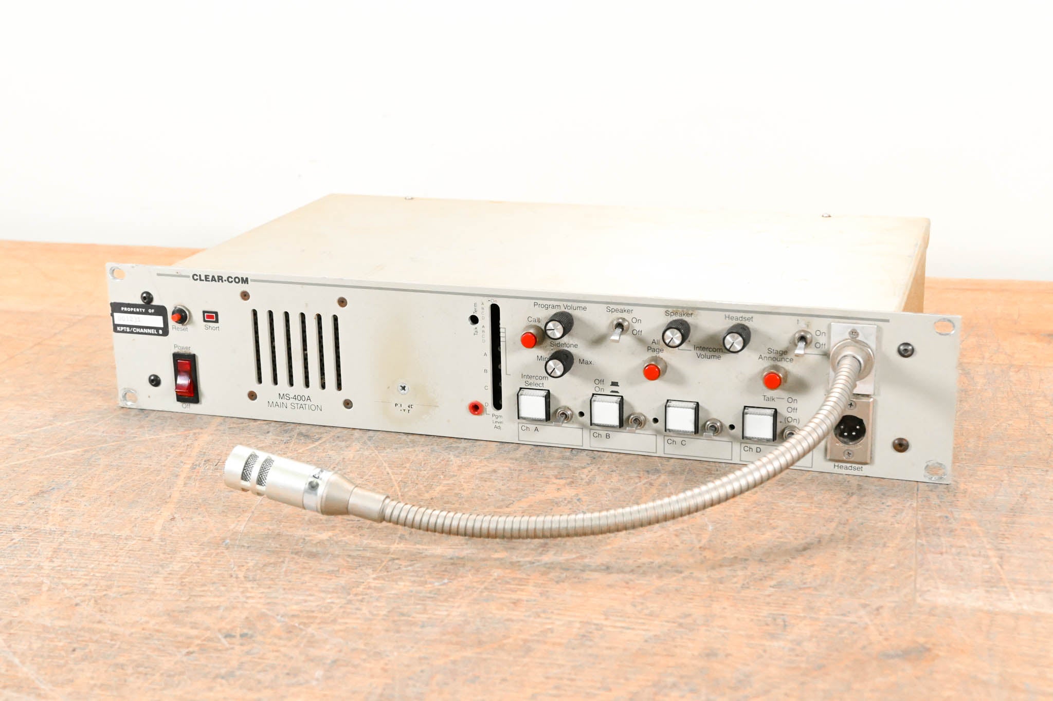 Clear-Com MS-400A 4-Channel Intercom Main Station