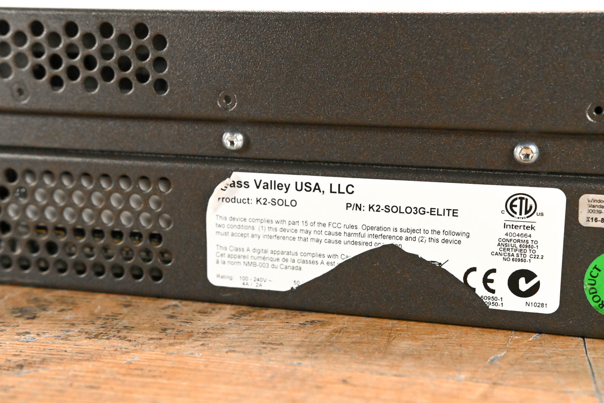 Grass Valley K2 Solo 3G Media Server