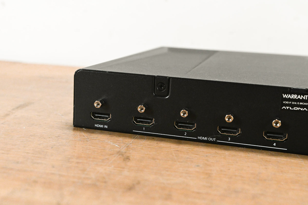 Atlona AT-RON-444 4K/HDR 1x4 HDMI Distribution Amp (NO POWER SUPPLY)