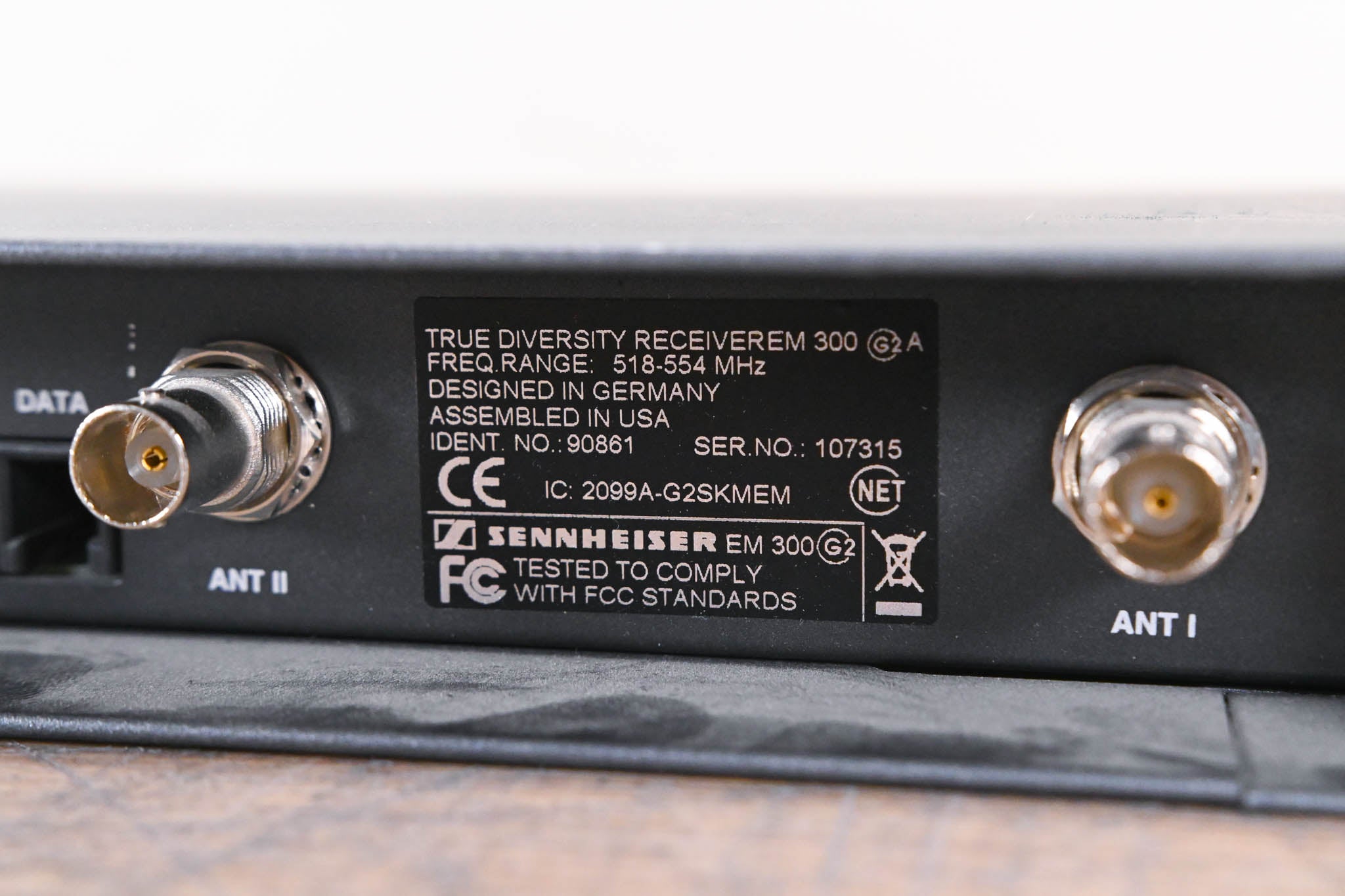 Sennheiser EM 300 G2 Wireless Receiver - 518-554 MHz (NO POWER SUPPLY)