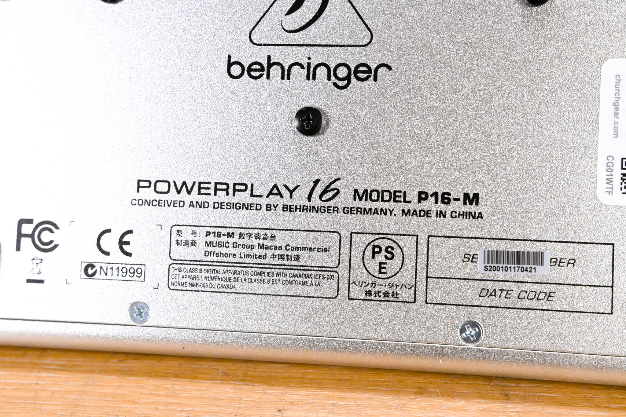 Behringer Powerplay P16-M 16-Channel Digital Personal Mixer