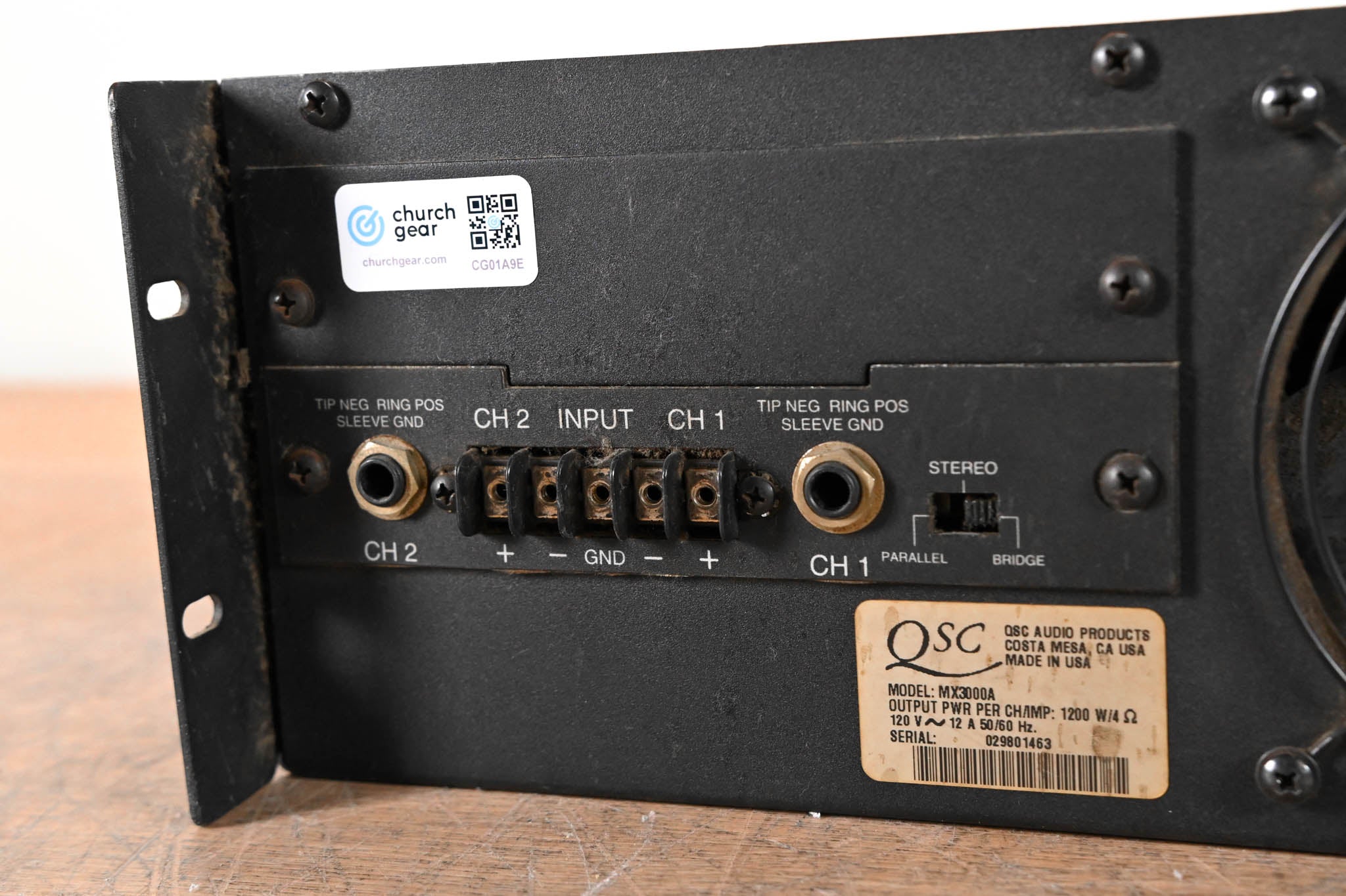 QSC MX 3000a 2-Channel Power Amplifier