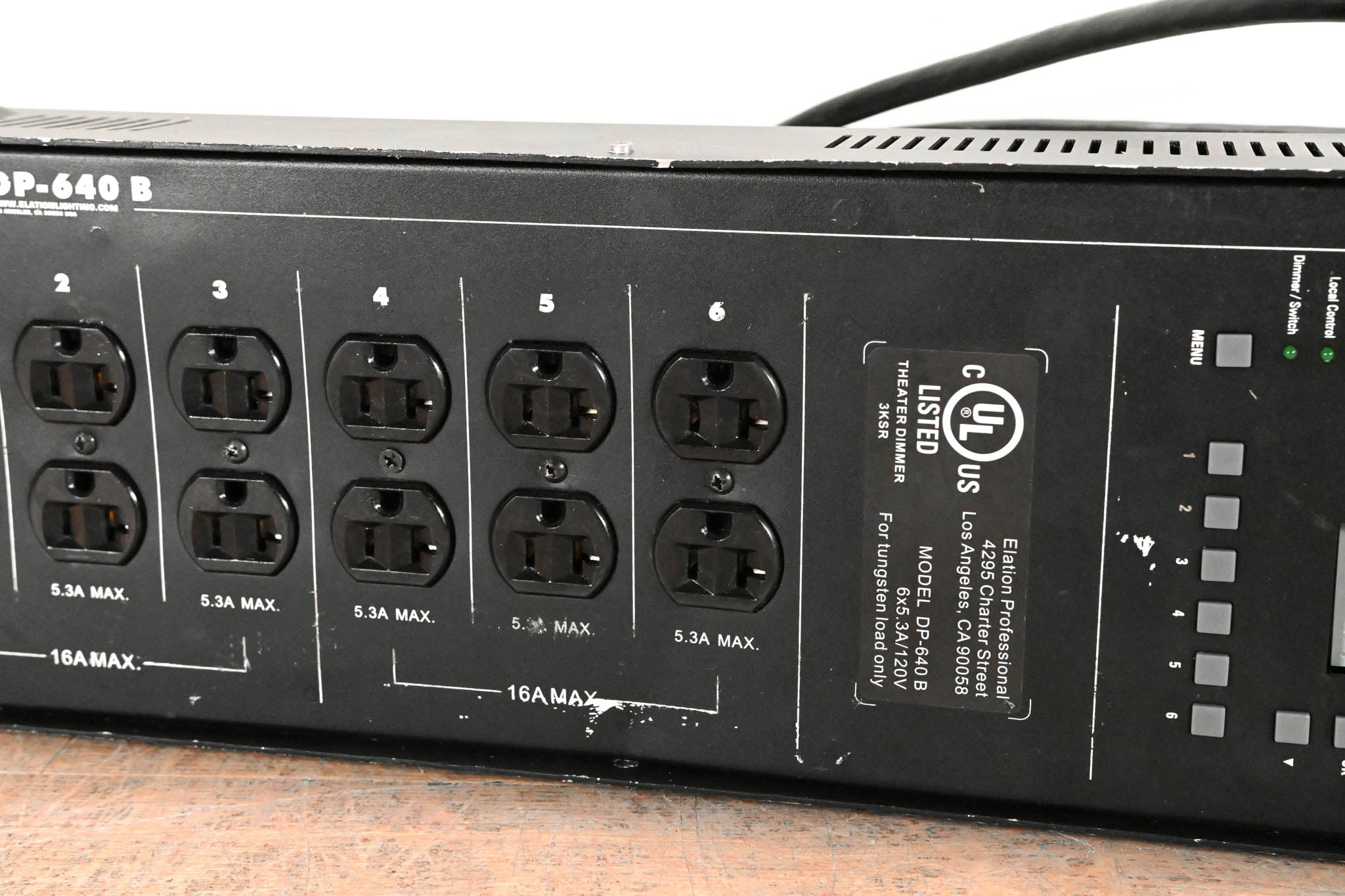 Elation DP-640B Hybrid 6-Channel DMX Dimmer/Switch Pack
