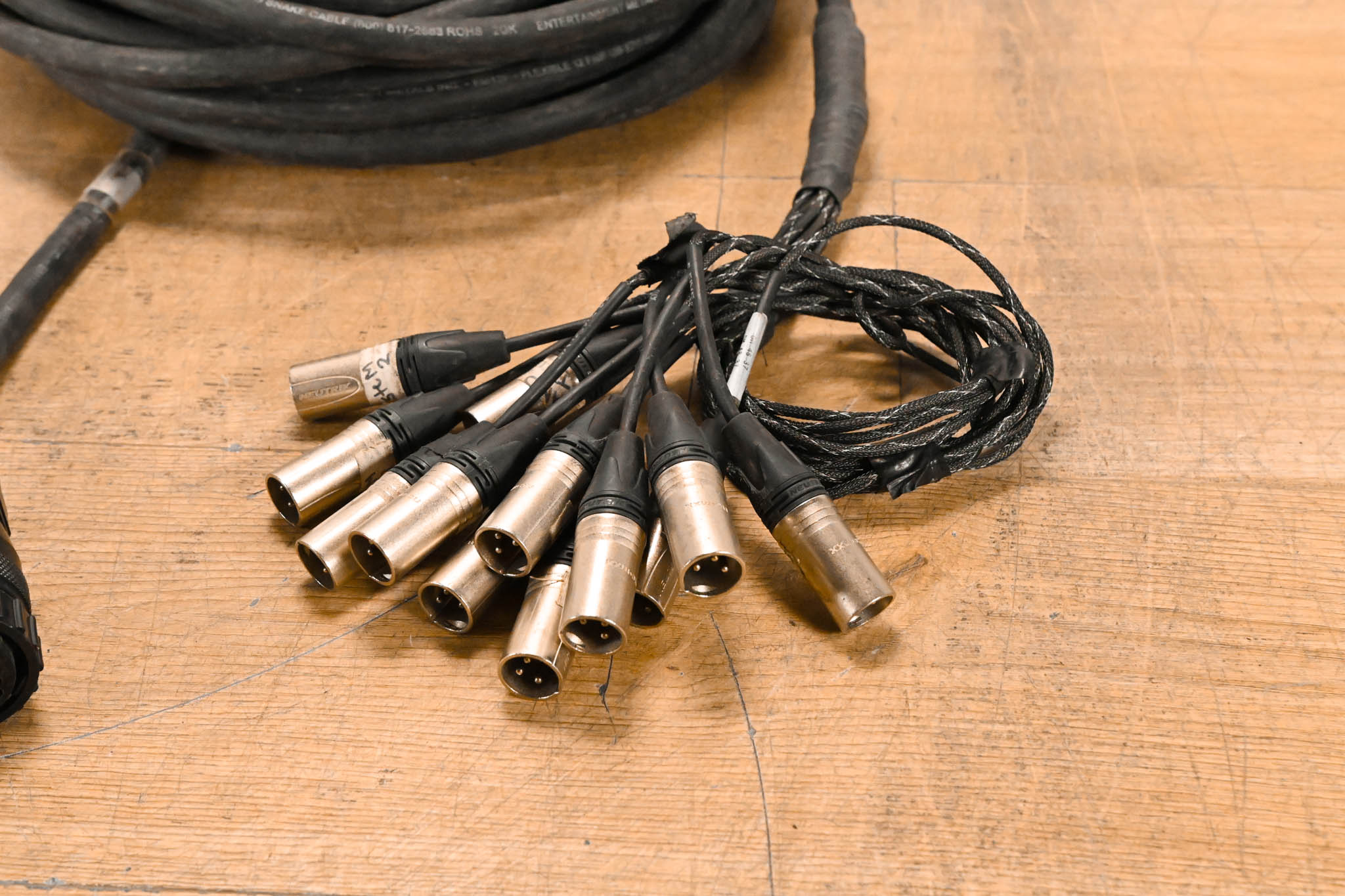 Unbranded 37-Pin CPC Female Connector to (12x)XLRM Cable - 75ft