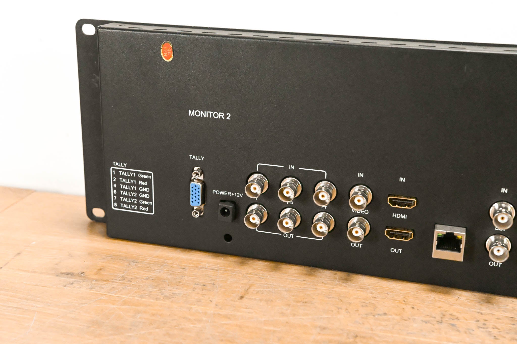 Elvid SRM-7X2-LT StudioVision Dual 7" Monitor Rackmount NO POWER SUPPLY