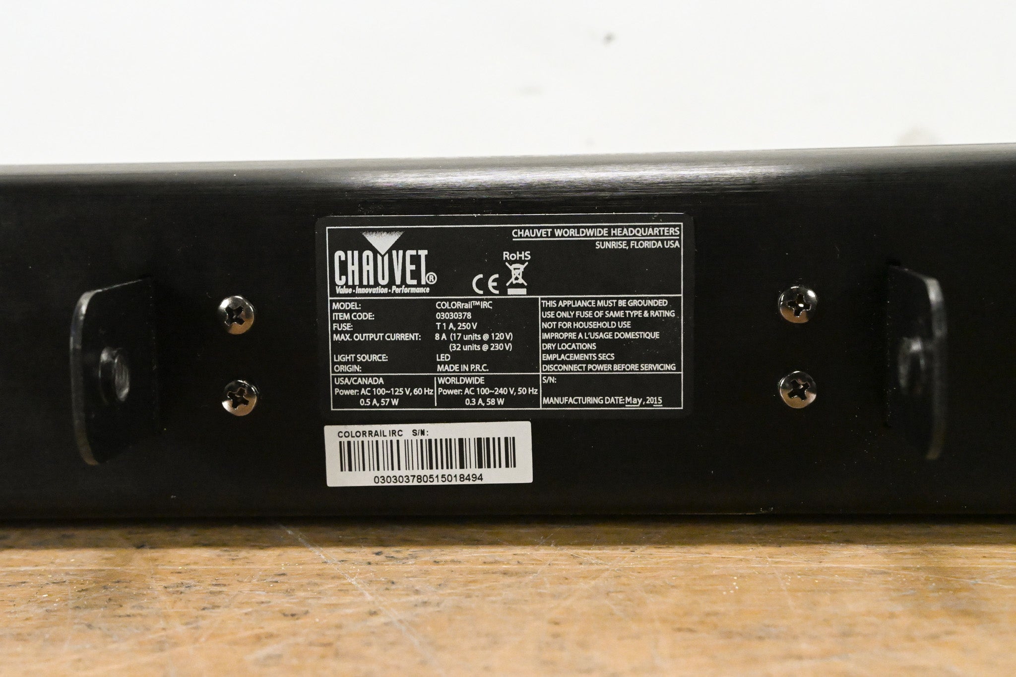 Chauvet COLORrail IRC 320x0.25W RGB LED Strip Light