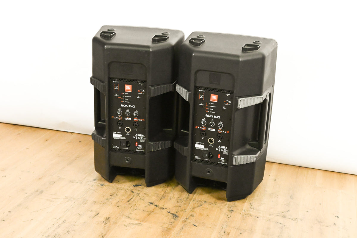 JBL EON610 10" Two-Way Powered Speaker (PAIR)
