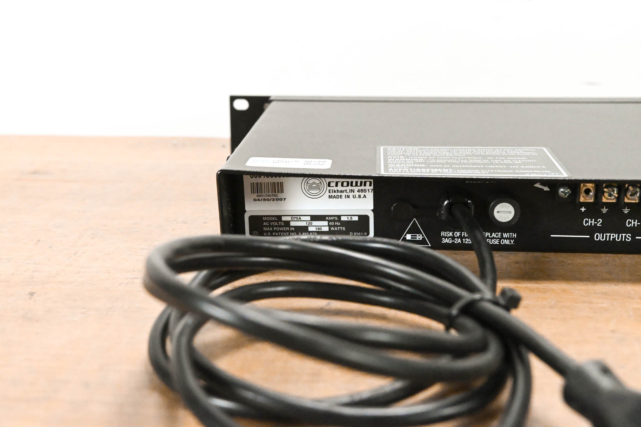 Crown D-75A 2-Channel Power Amplifier