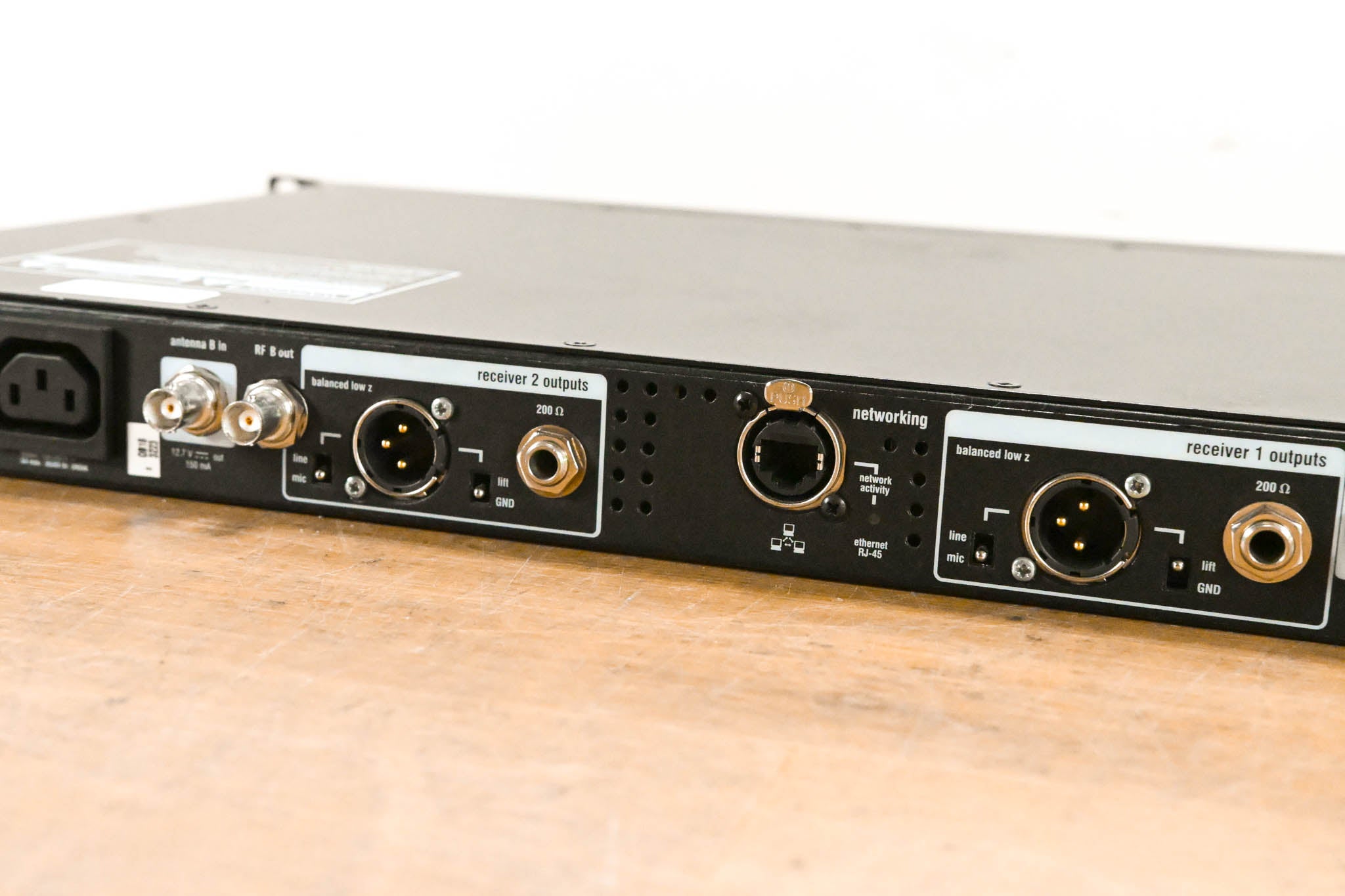 Shure UR4D+ Dual-Channel UHF Wireless Receiver - H4 Band: 518-578 MHz