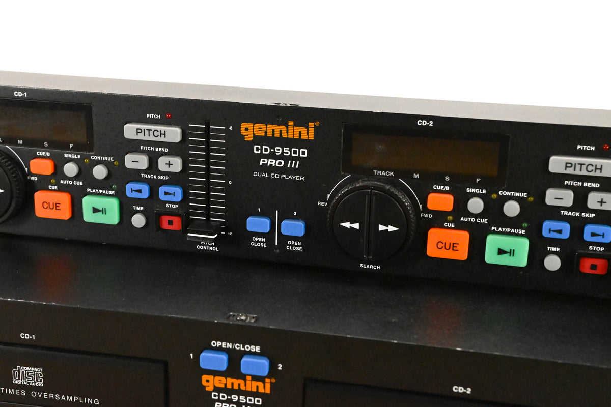 Gemini CD-9500 Pro III Dual CD Player with Controller