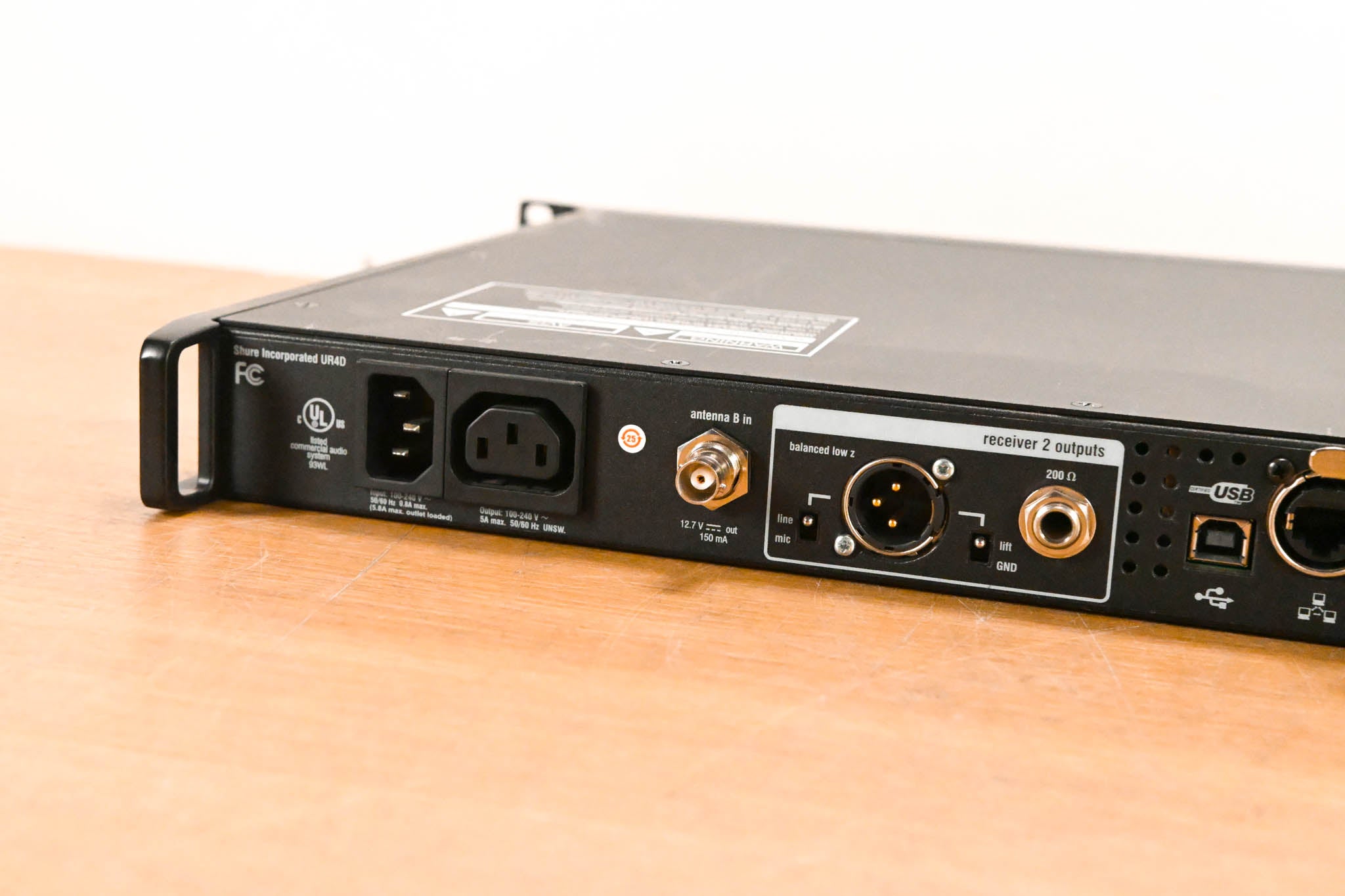 Shure UR4D Dual Wireless Receiver with two UR1 Bodypacks - G1
