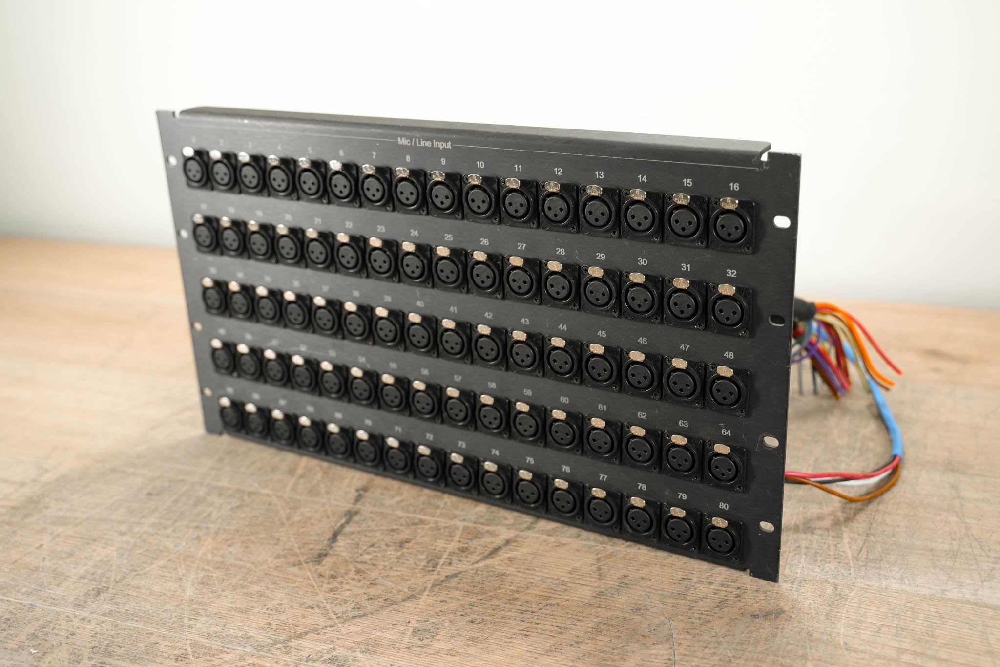 Unbranded 80-Channel Female XLR Patch Panel