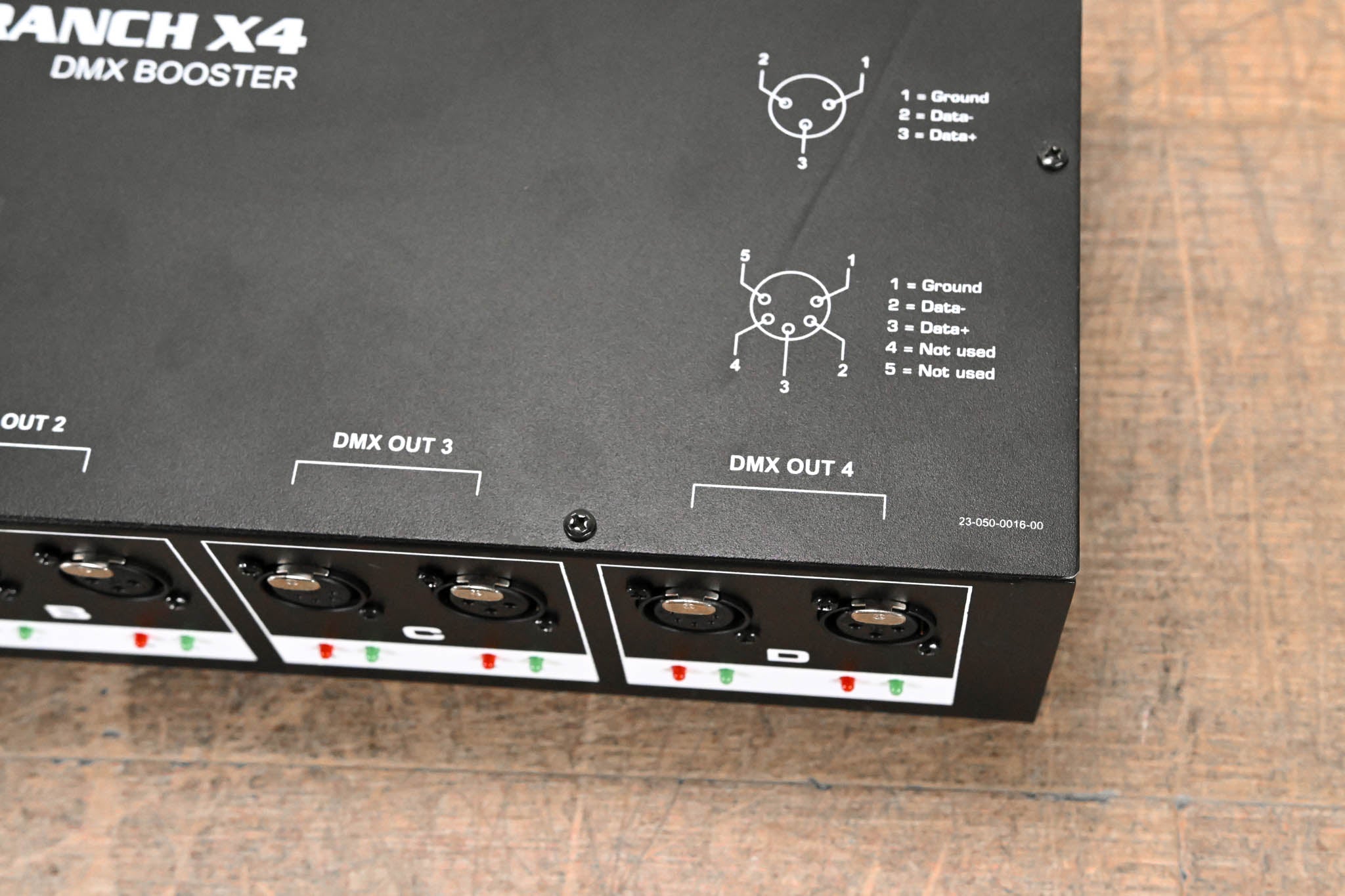 Elation DMX-Branch/4 4-Way 3-pin and 5-pin DMX Distributor