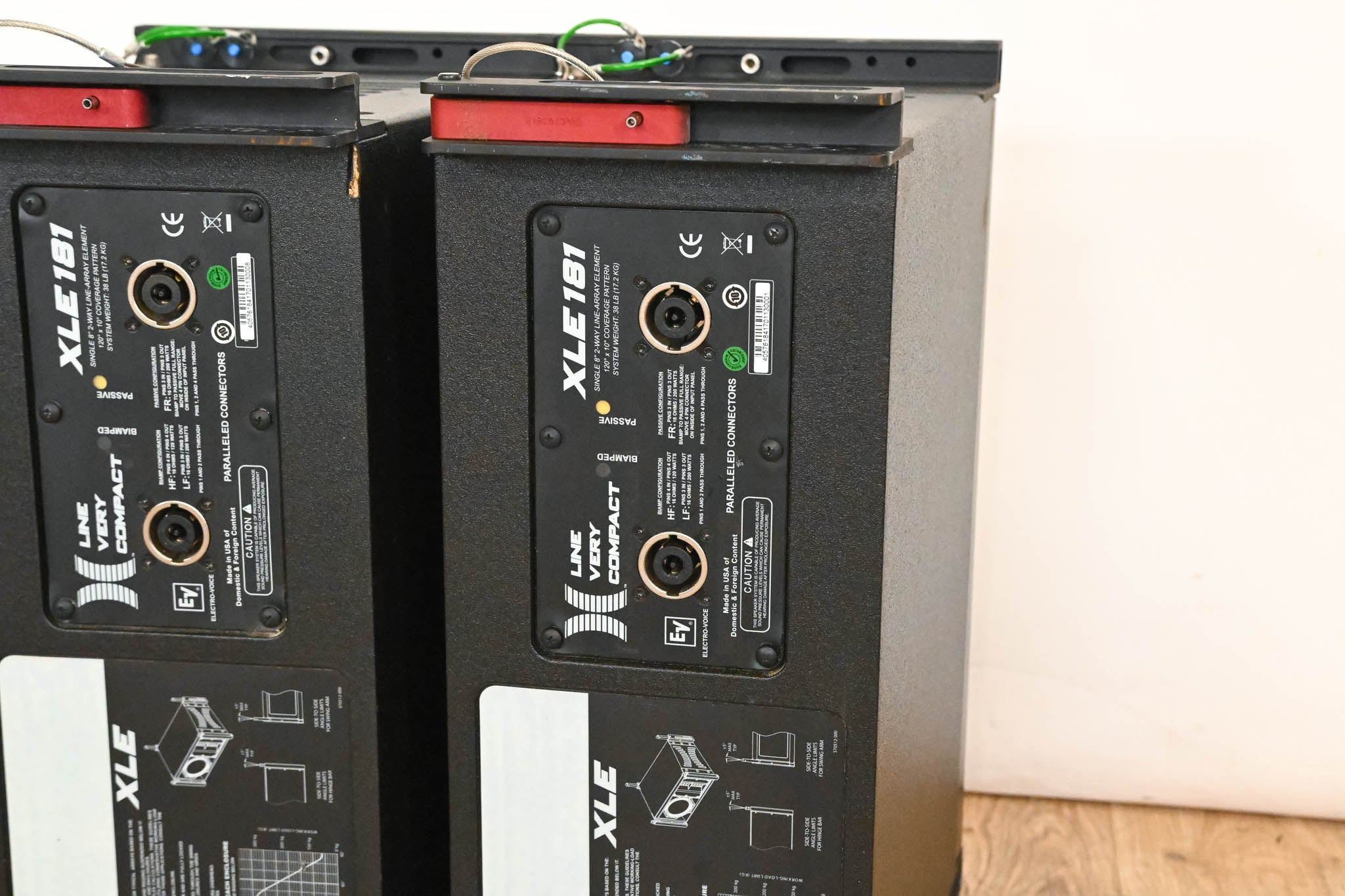 Electro-Voice (EV) XLE181 8" 2-Way Passive Line Array Speaker (PAIR)