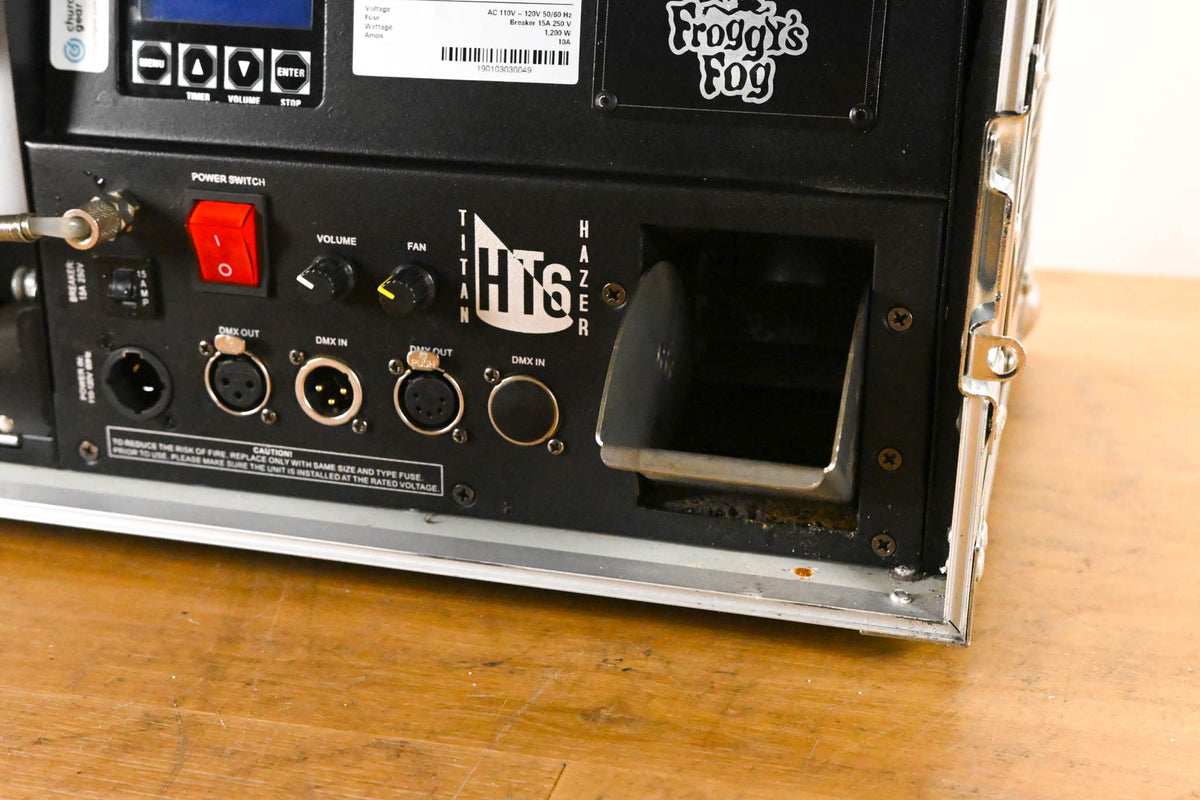 Froggy's Fog Titan HT6 1200W Water-Based Haze Machine (NO POWER CABLE)