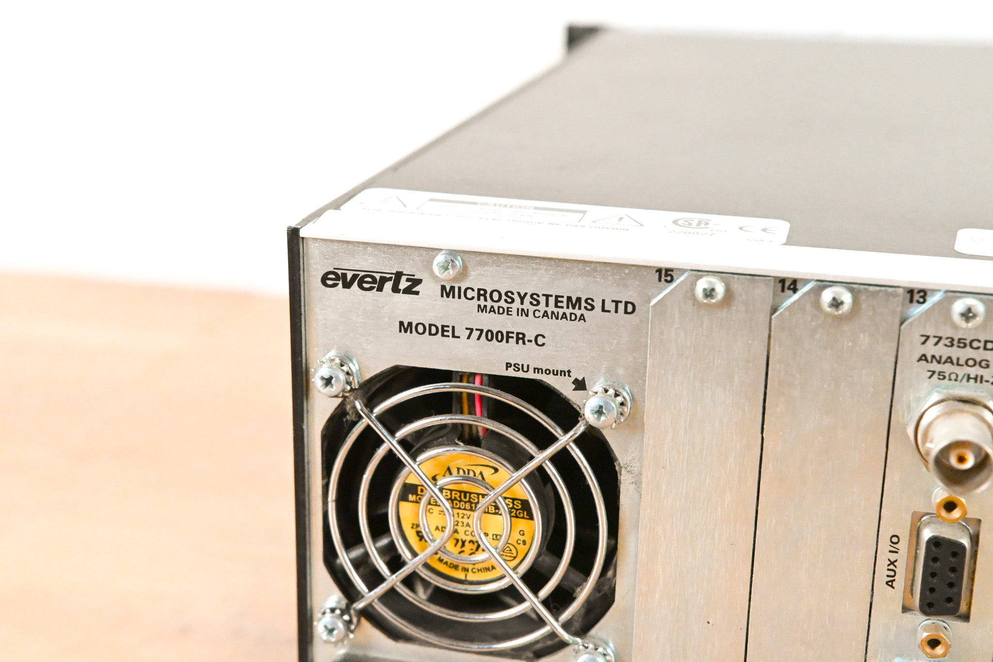 Evertz 7700FR-C MultiFrame Chassis with Cards