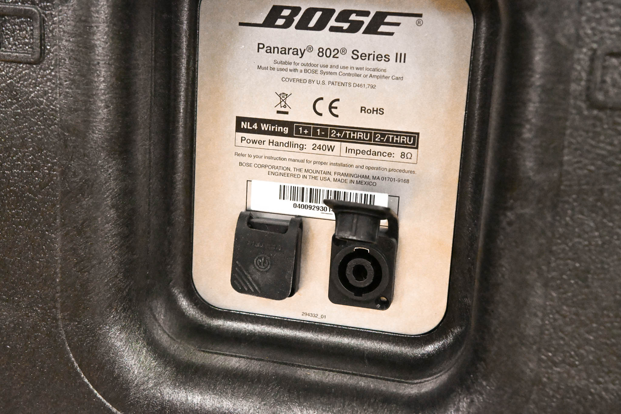 Bose Panaray 802 Series III Full-Range Passive Loudspeaker (PAIR)