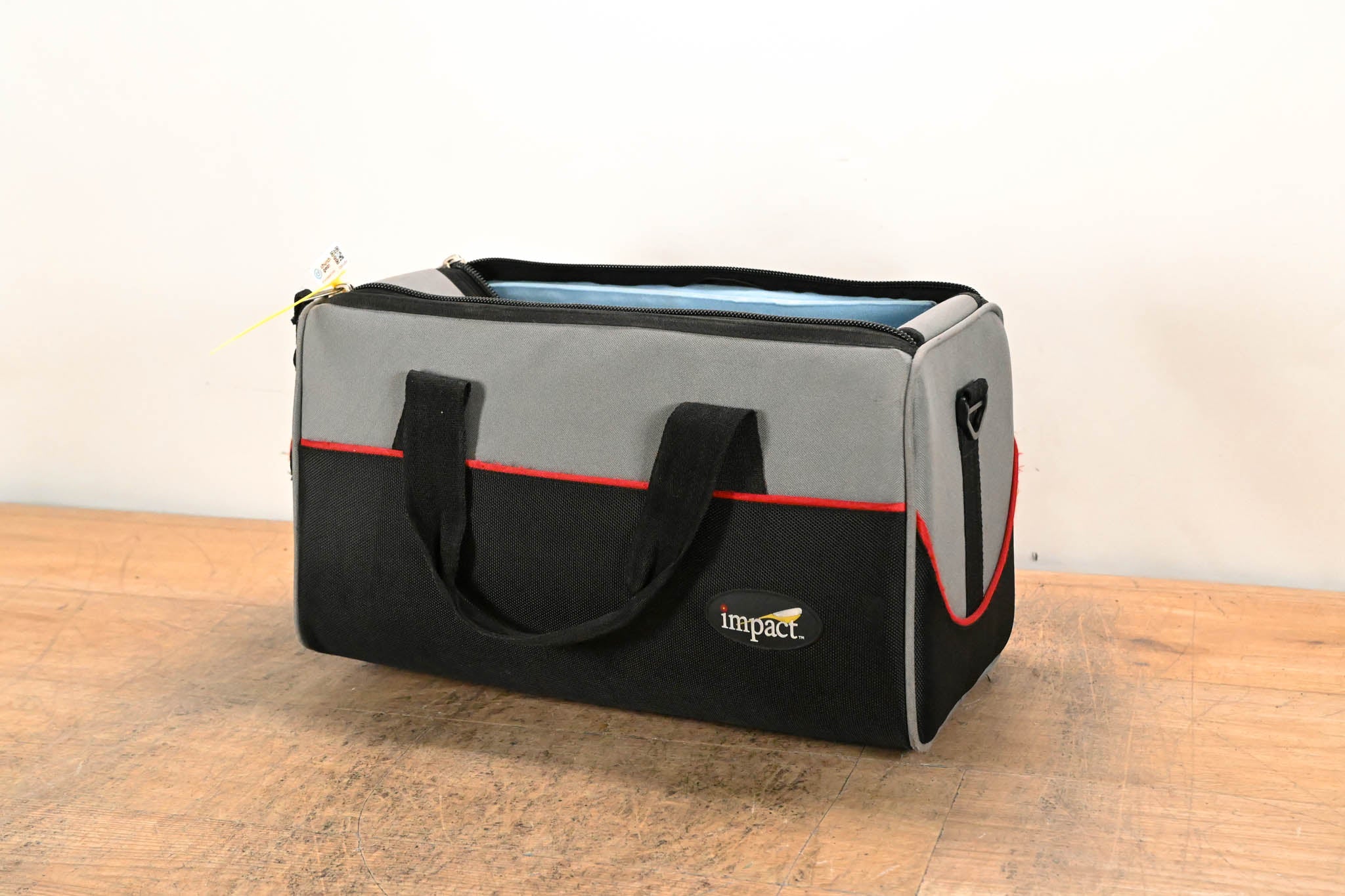 Impact Camera Bag Gray/Black with Red Trim (15" × 7" × 10")