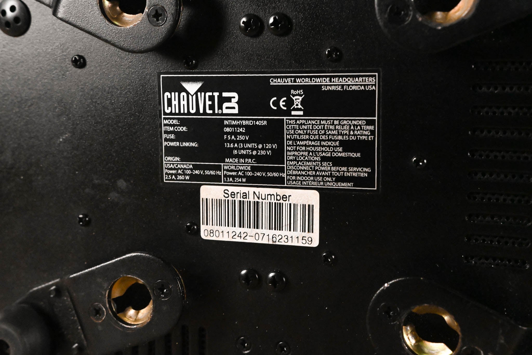 Chauvet Intimidator Hybrid 140SR Moving Head Lighting Fixture