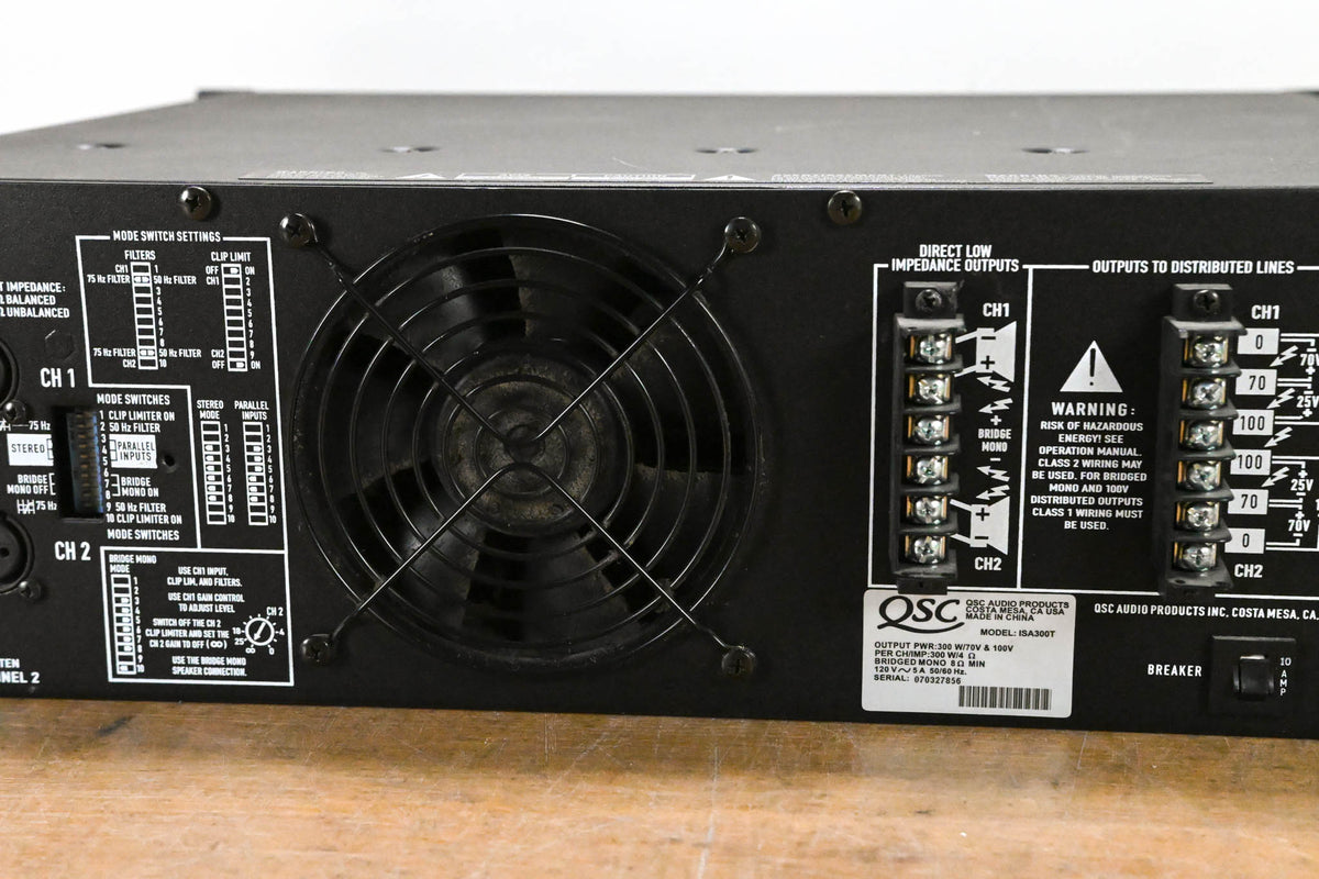 QSC ISA300T 2-Channel Power Amplifier