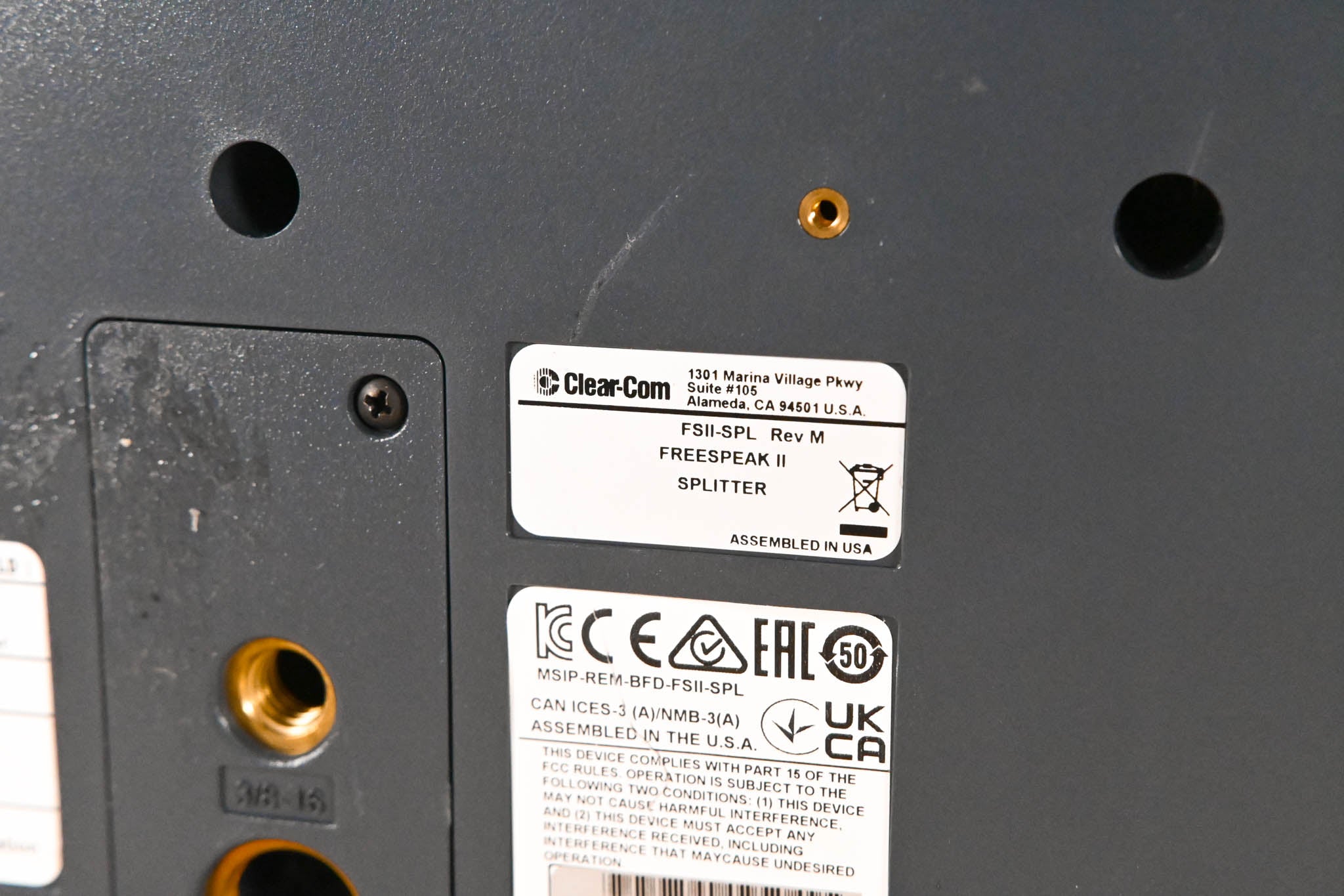 Clear-Com FSII-SPL FreeSpeak II Transceiver Splitter (NO POWER SUPPLY)