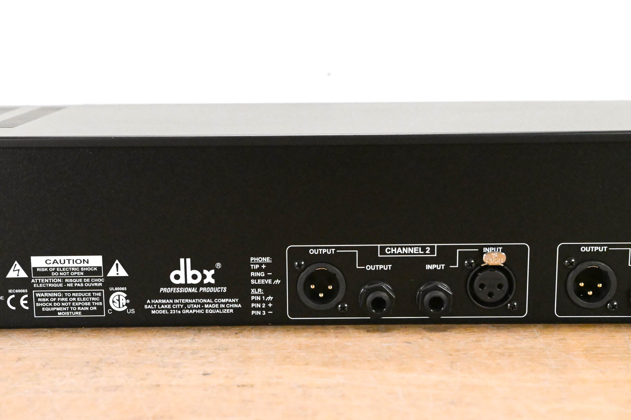 dbx 231s Two-Channel 31-Band Equalizer