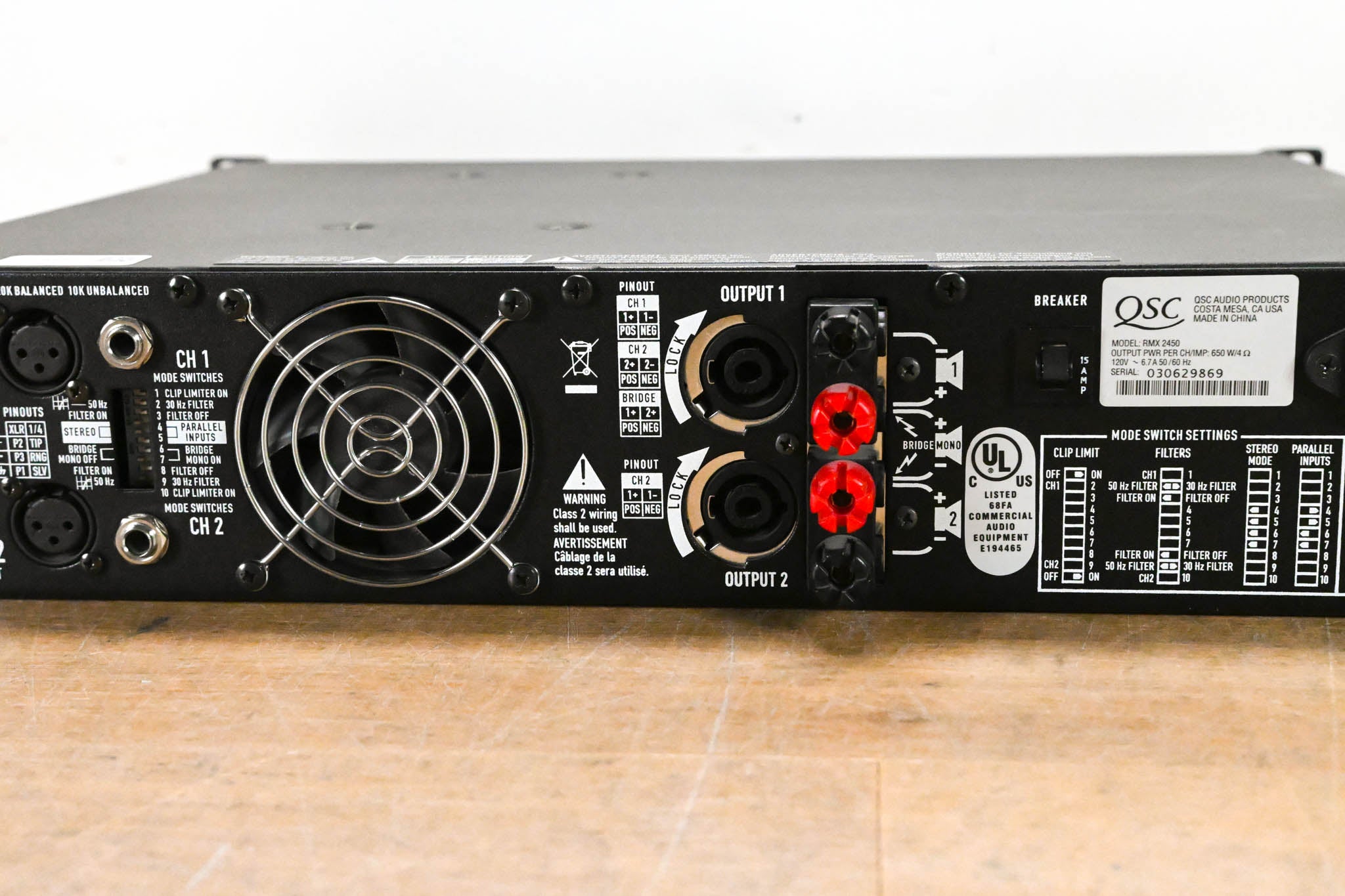 QSC RMX2450 2-Channel Power Amplifier