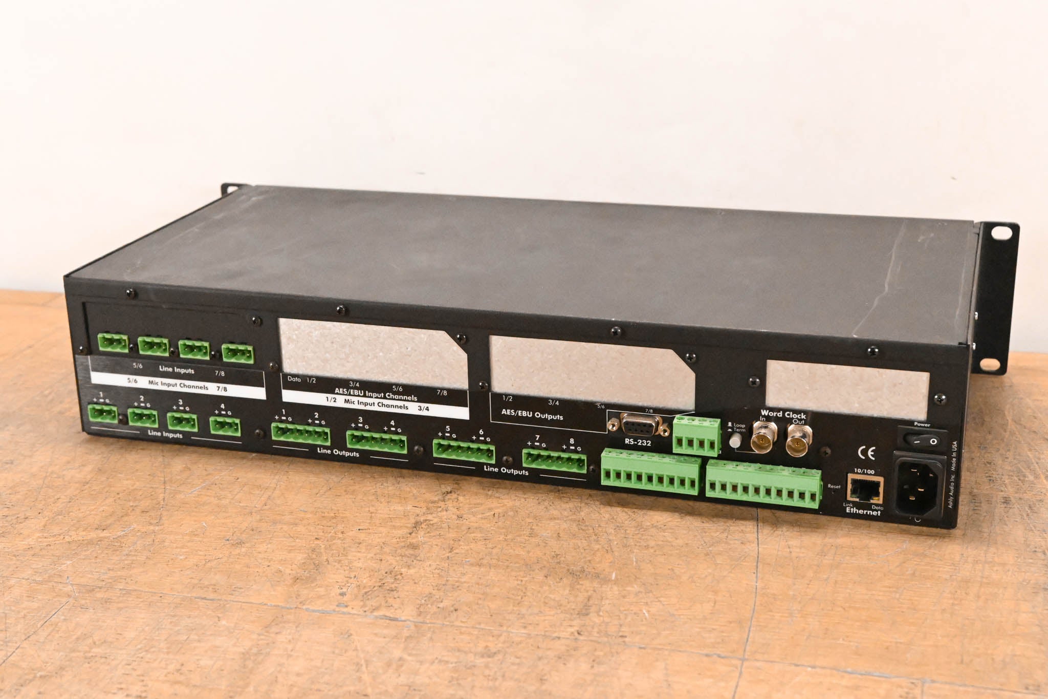 Ashly ne8800 8x8 Network Audio Processor