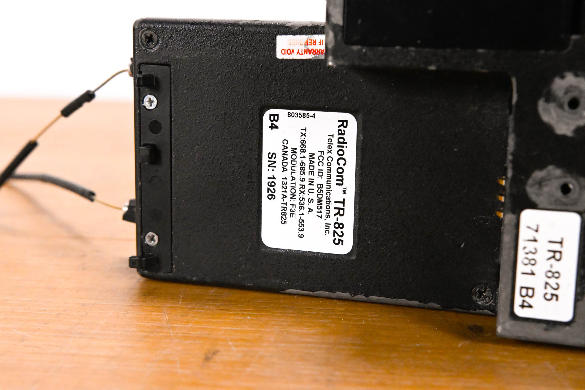 Telex RadioCom TR-825 2-Channel Binaural UHF Transceiver