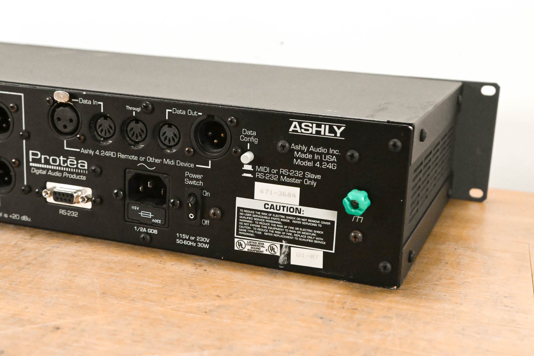 Ashly Protea System II 4.24G 4-Channel Digital Graphic Equalizer