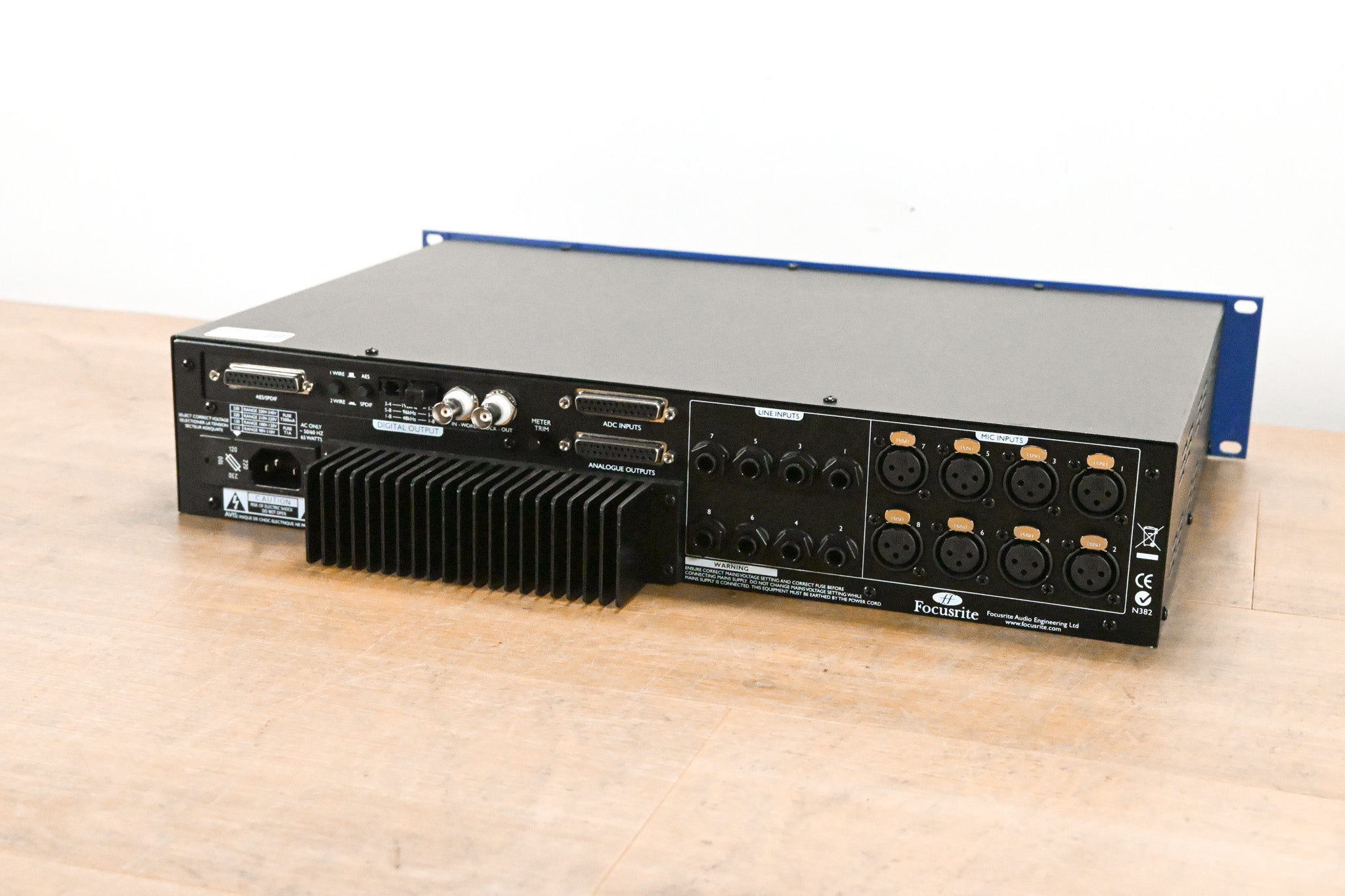 Focusrite ISA828 8-Channel Microphone Preamp w/ Optional Digital Card