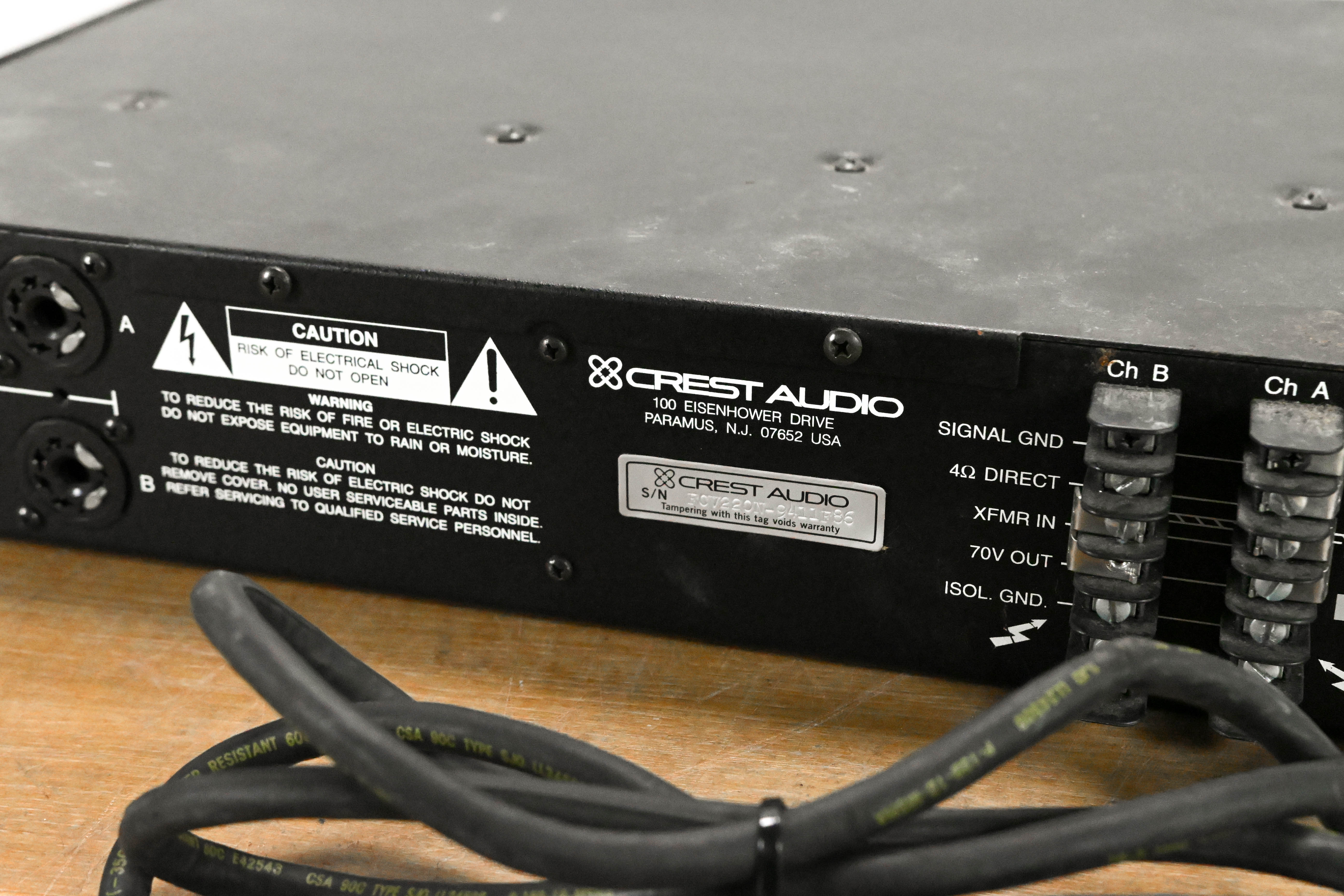 Crest Audio FCV220 2-Channel Installation Power Amplifier