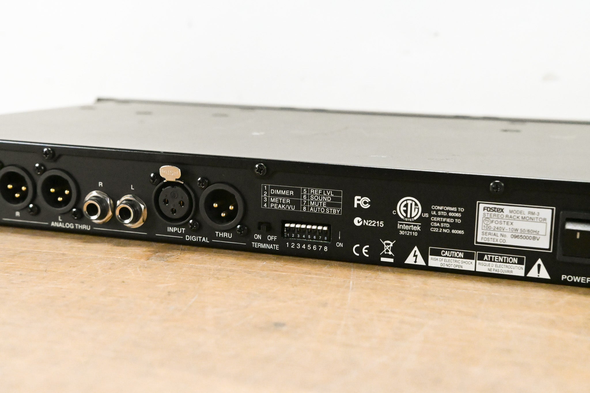 Fostex RM-3 1RU Rack-Mount 20W Stereo Monitor System