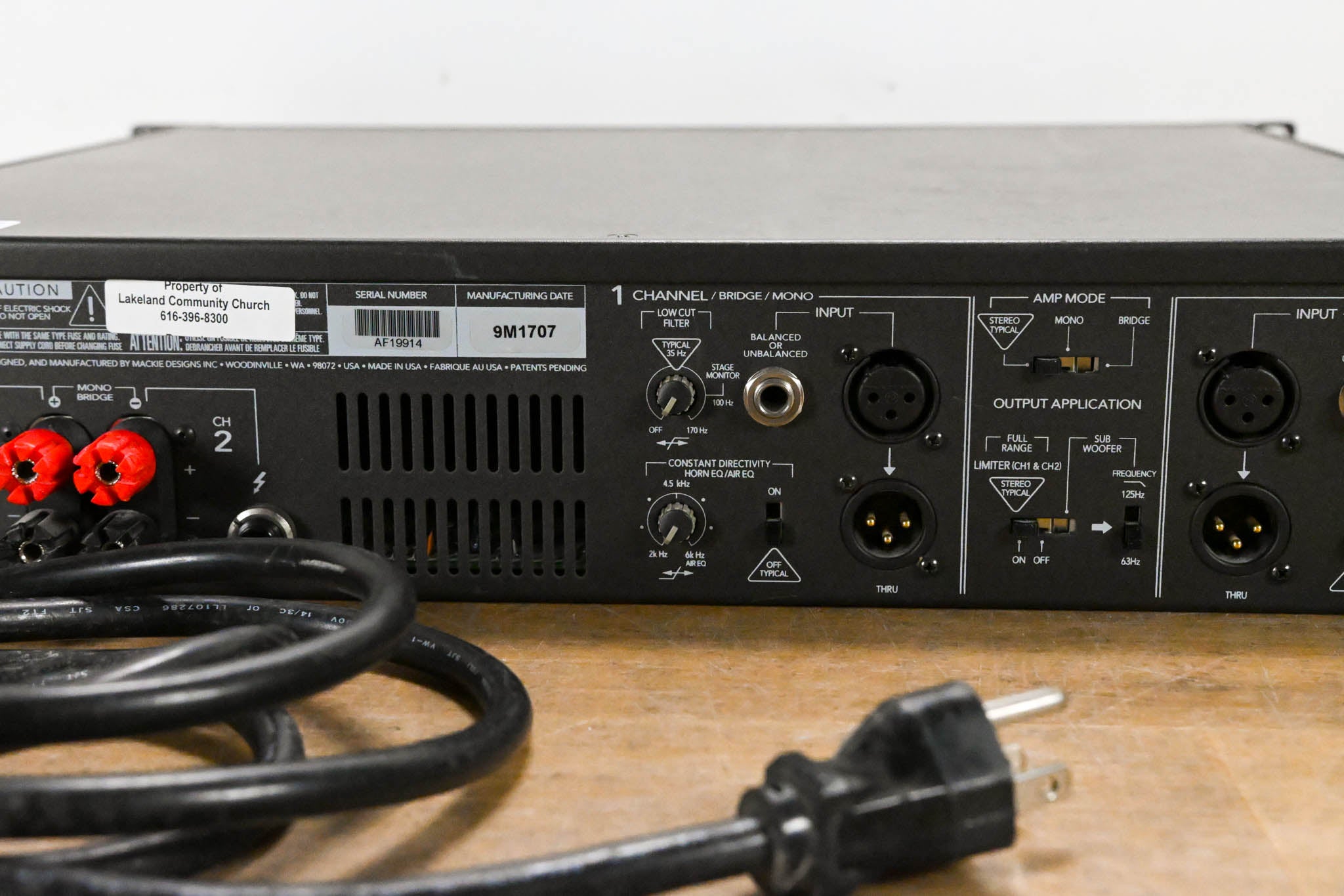 Mackie M-1200 FR Series 2-Channel Power Amplifier