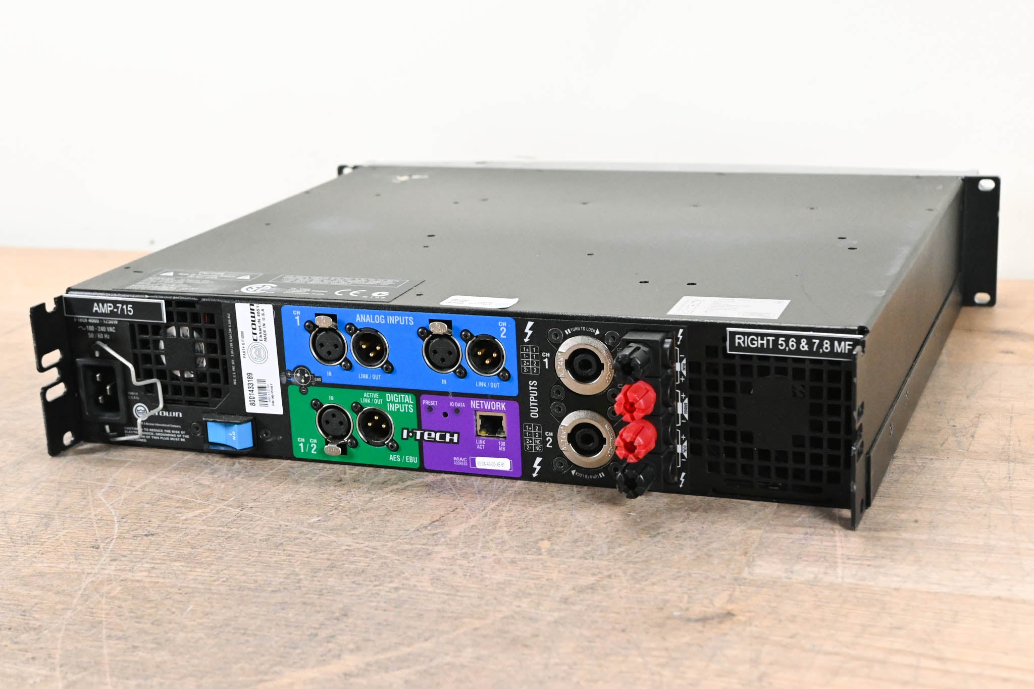 Crown I-Tech 4000 2-Channel Power Amplifier