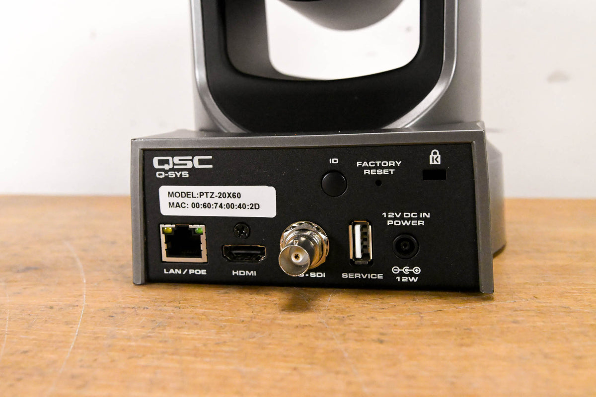 QSC Q-SYS PTZ-20X60 HD PTZ Conference Camera (NO POWER SUPPLY)