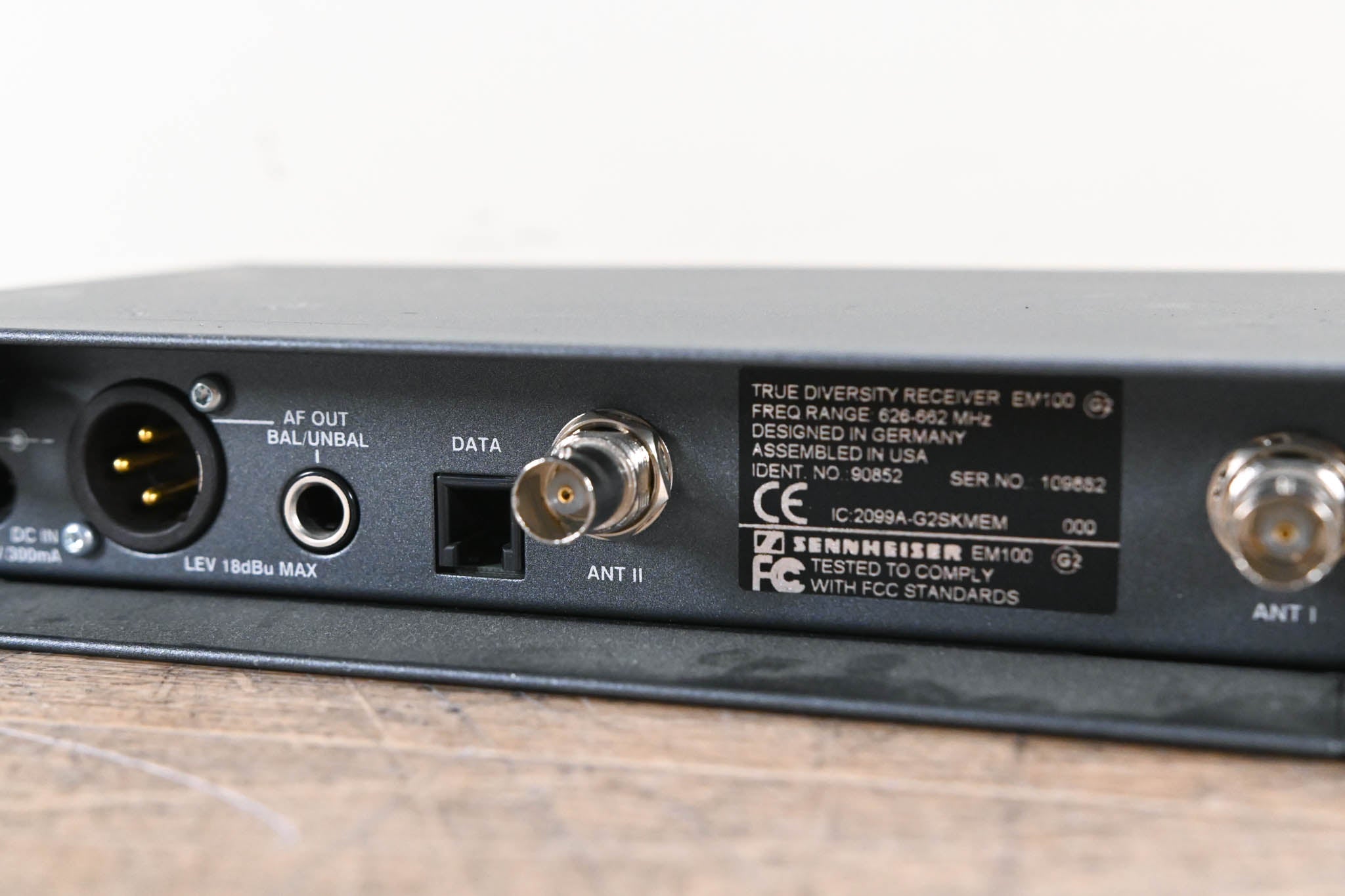 Sennheiser EM 100 G2 Wireless Receiver - 626-662 MHz (NO POWER SUPPLY)